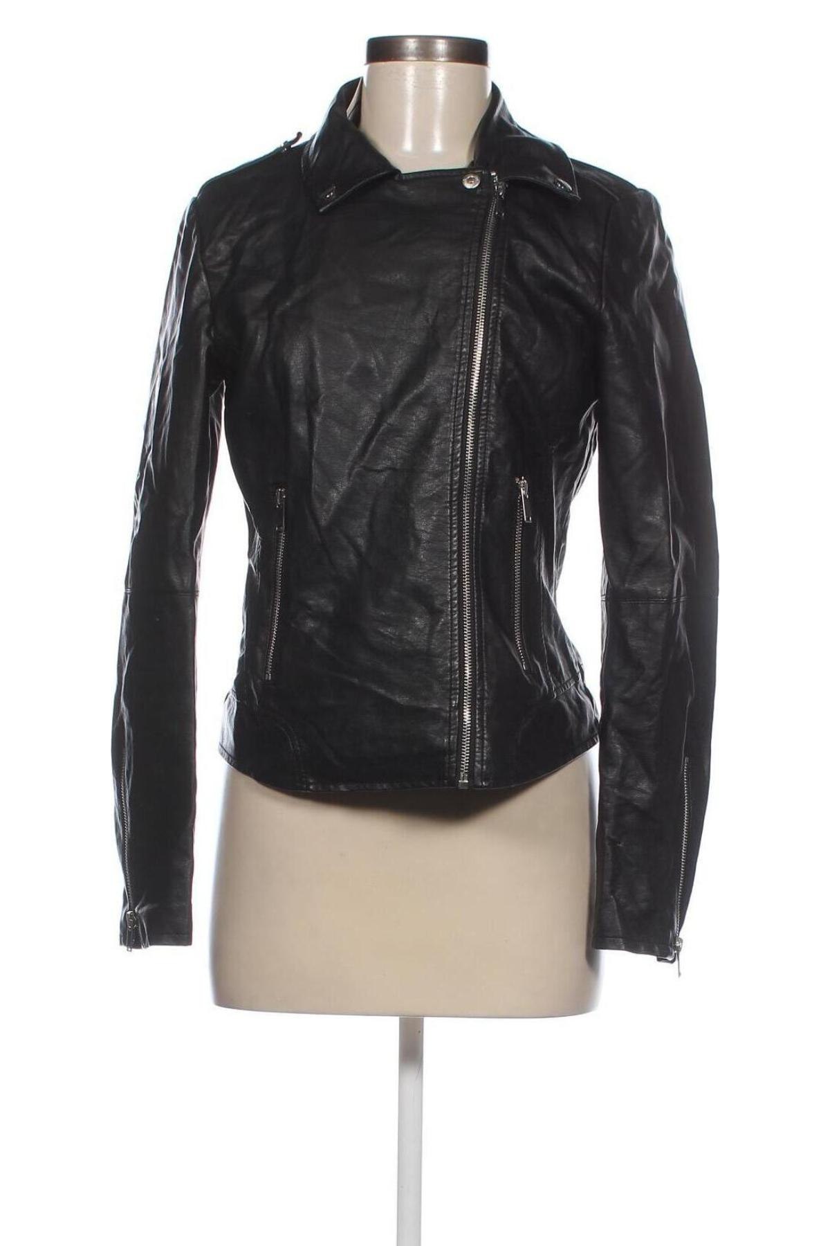 Dámska kožená bunda  VILA, Veľkosť M, Farba Čierna, Cena  23,25 €
