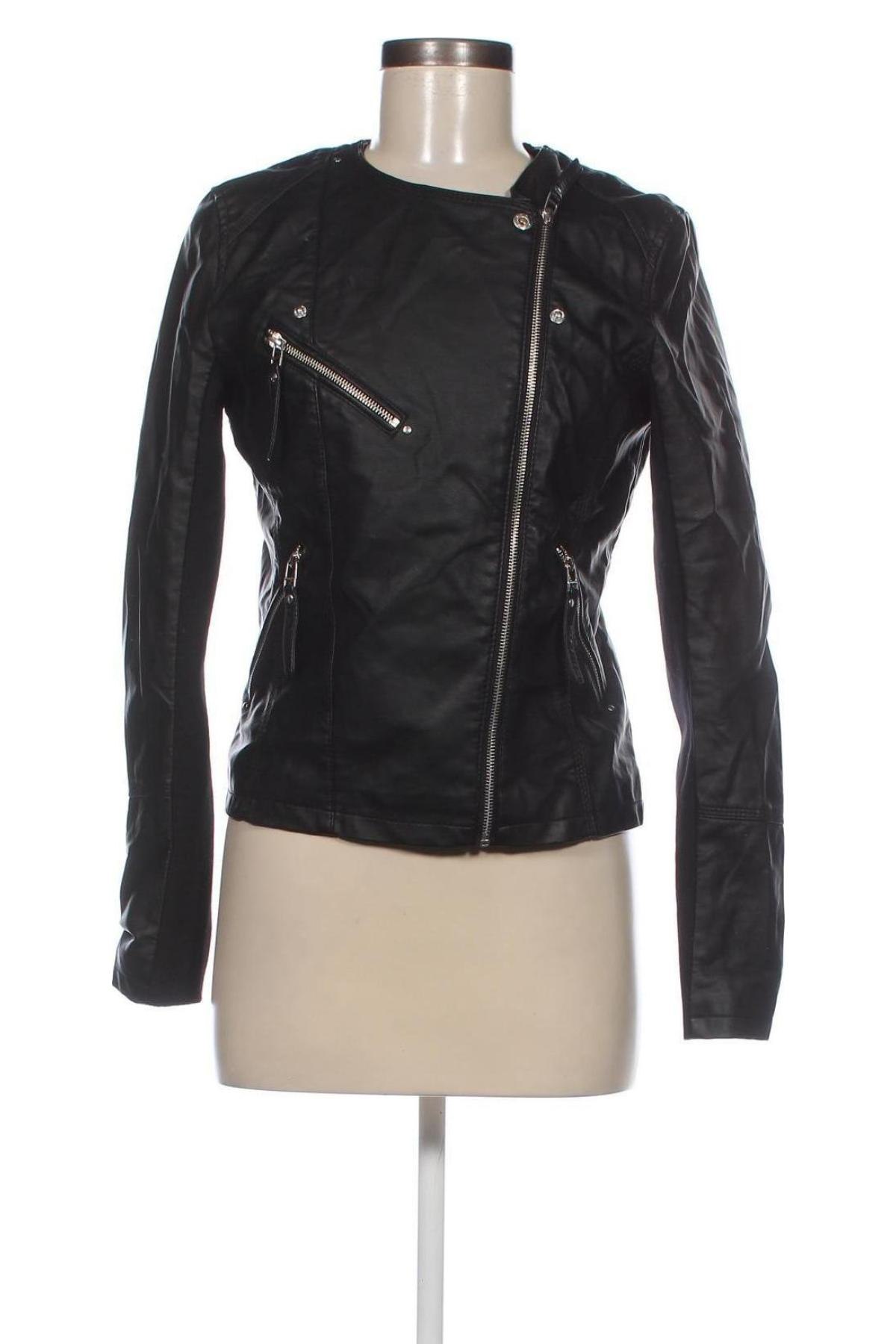 Dámská kožená bunda  Vero Moda, Velikost M, Barva Černá, Cena  392,00 Kč