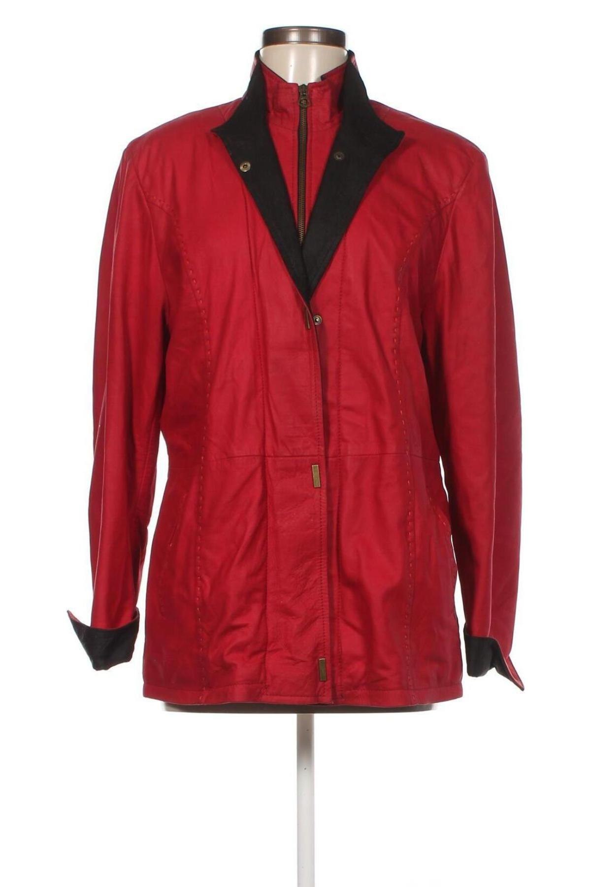 Γυναικείο δερμάτινο μπουφάν Verve, Μέγεθος XL, Χρώμα Κόκκινο, Τιμή 66,19 €