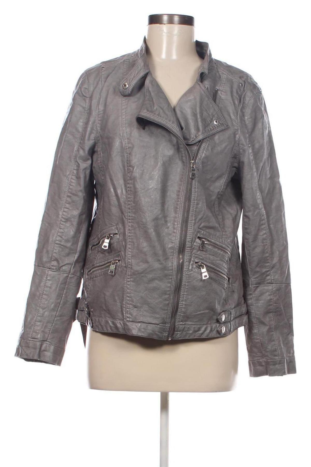 Dámska kožená bunda  Yessica, Veľkosť XL, Farba Sivá, Cena  19,45 €