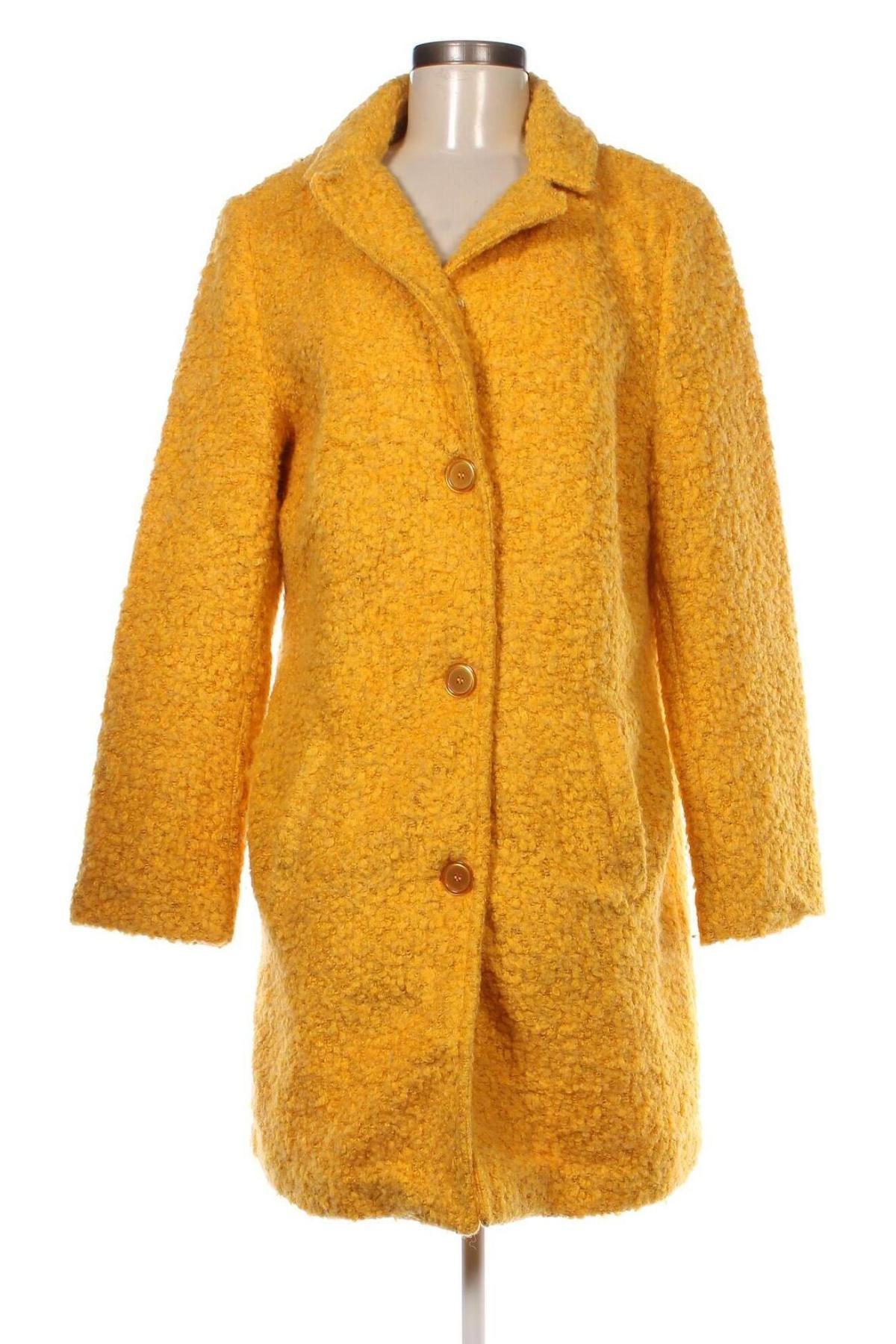 Дамско палто, Размер L, Цвят Жълт, Цена 51,36 лв.