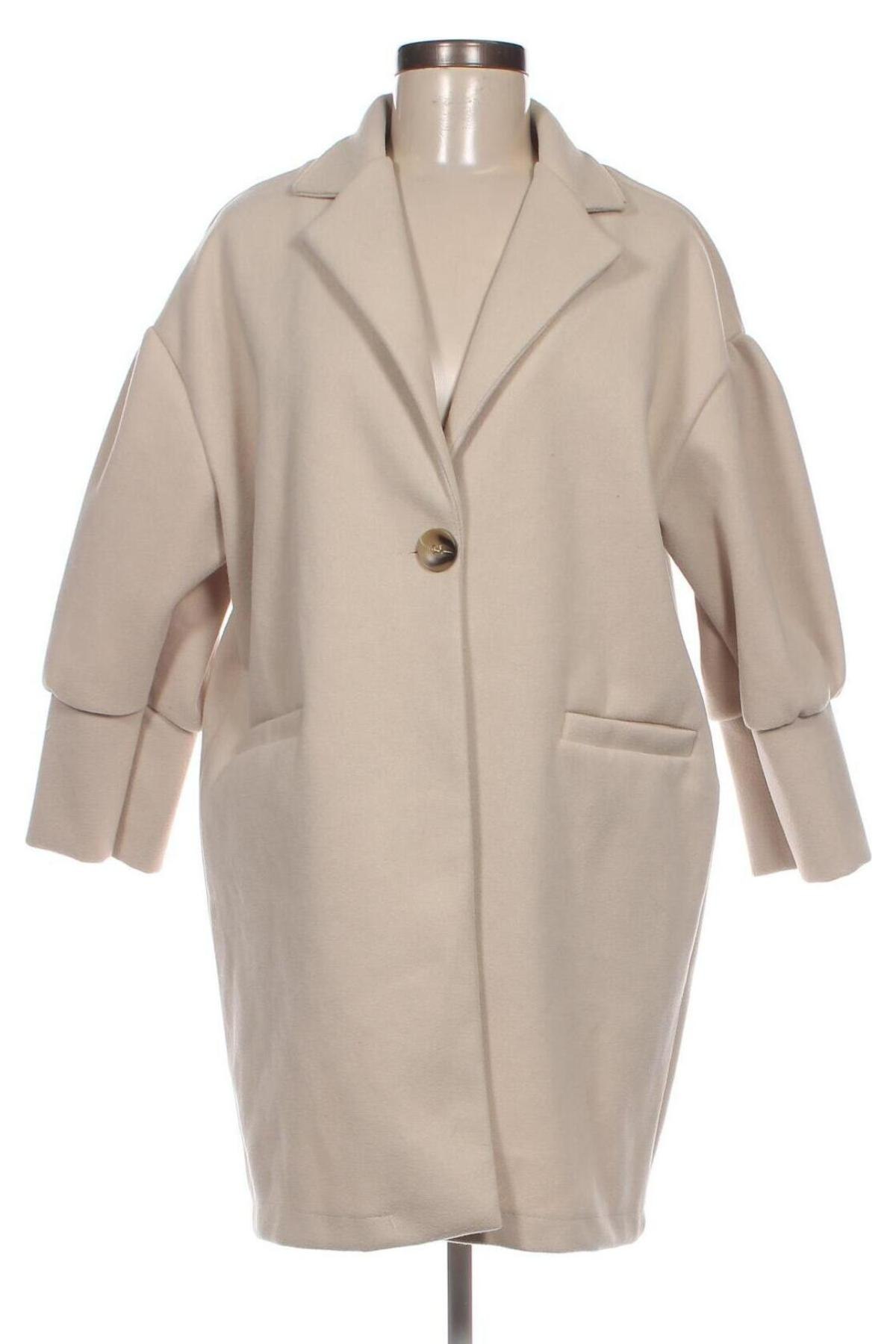 Дамско палто, Размер S, Цвят Екрю, Цена 70,63 лв.