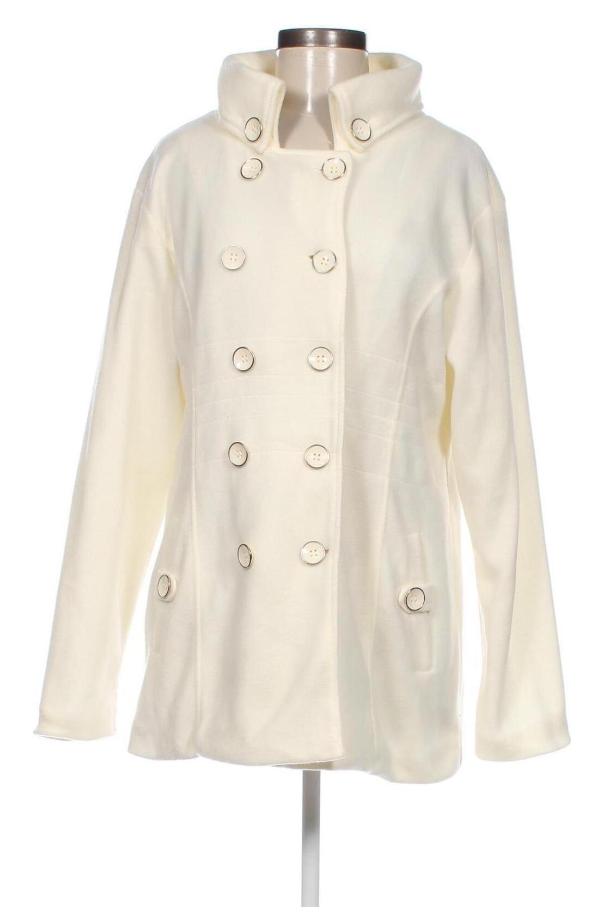 Дамско палто, Размер L, Цвят Бял, Цена 22,47 лв.