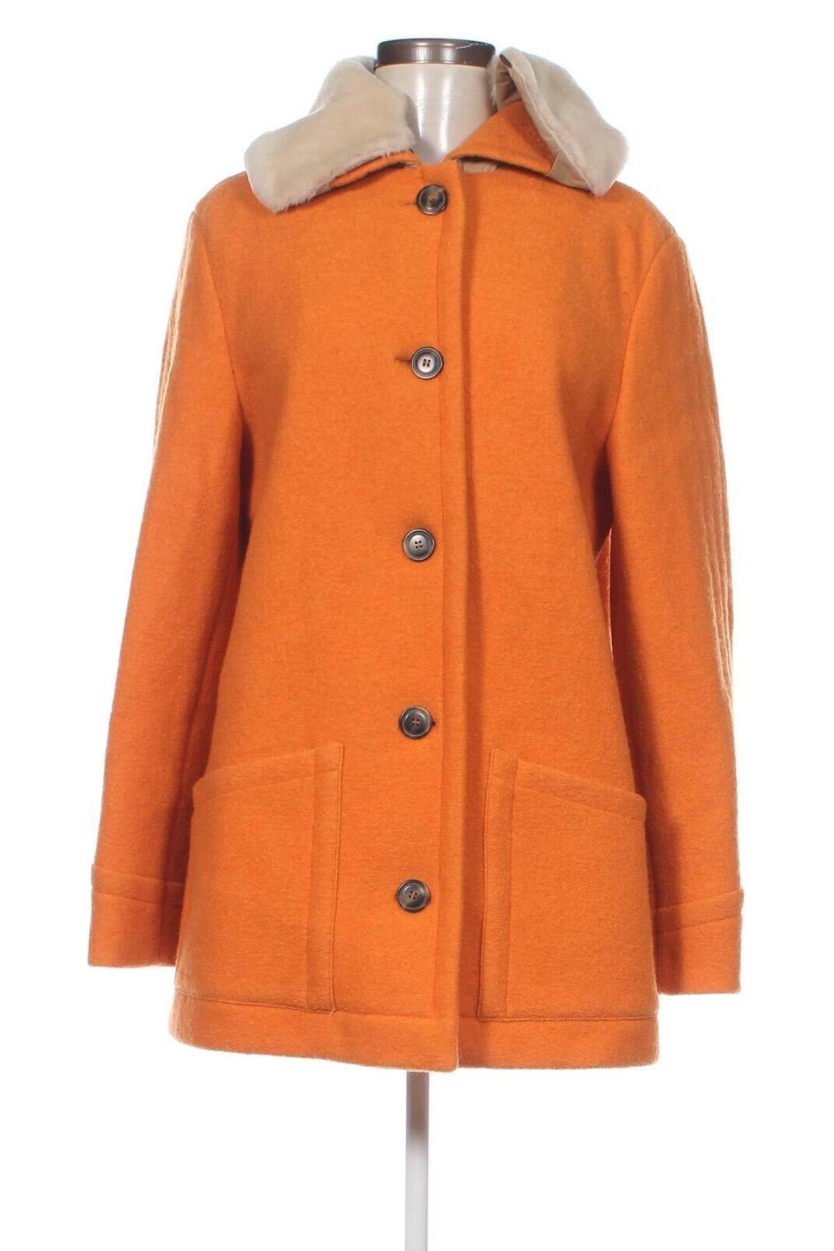 Дамско палто, Размер M, Цвят Оранжев, Цена 51,36 лв.
