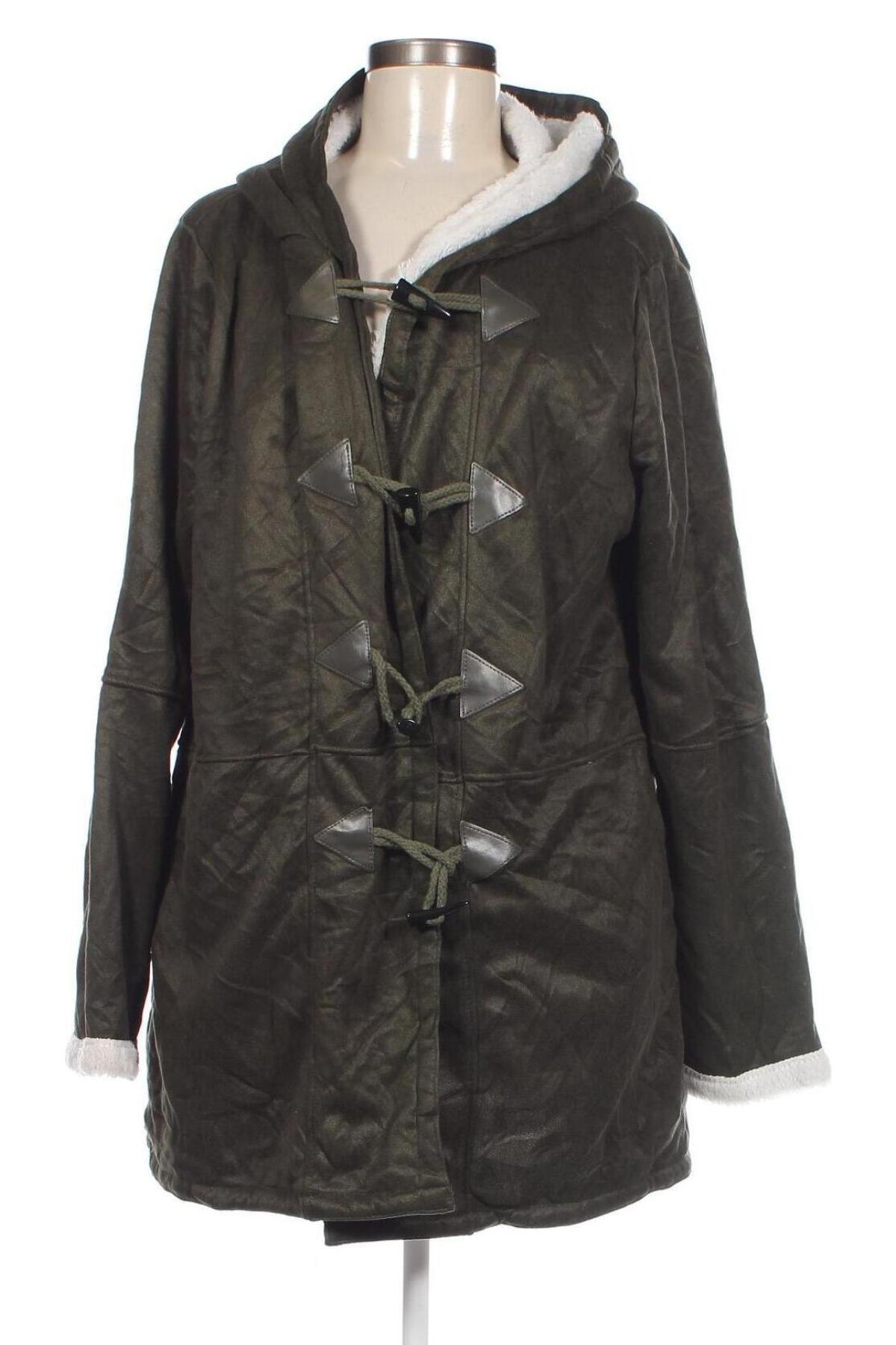 Дамско палто, Размер 3XL, Цвят Зелен, Цена 78,11 лв.