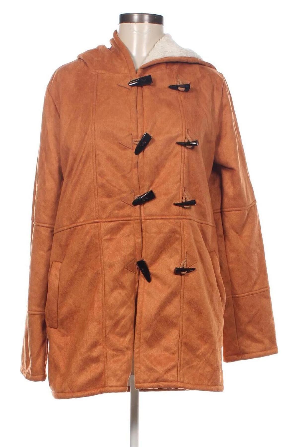 Дамско палто, Размер L, Цвят Оранжев, Цена 28,80 лв.
