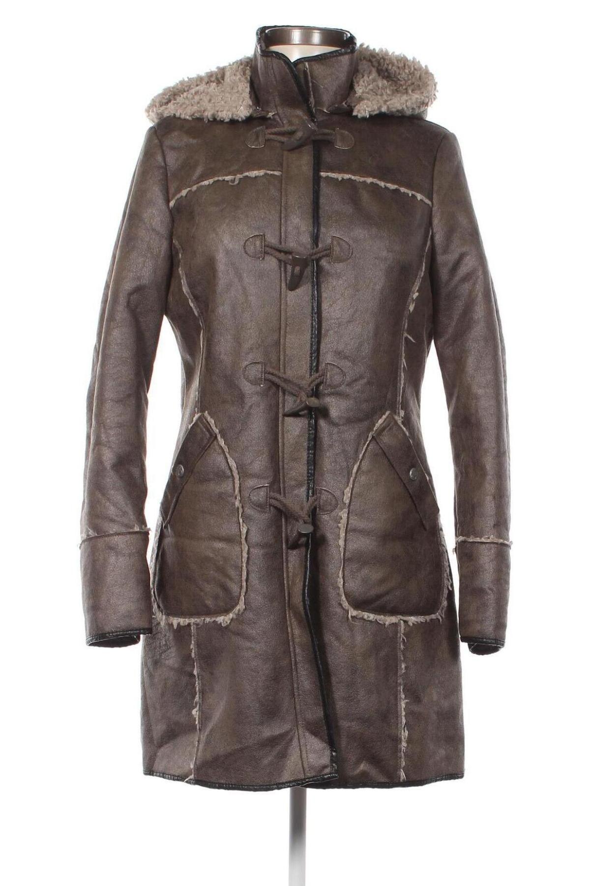 Дамско палто, Размер S, Цвят Кафяв, Цена 25,68 лв.