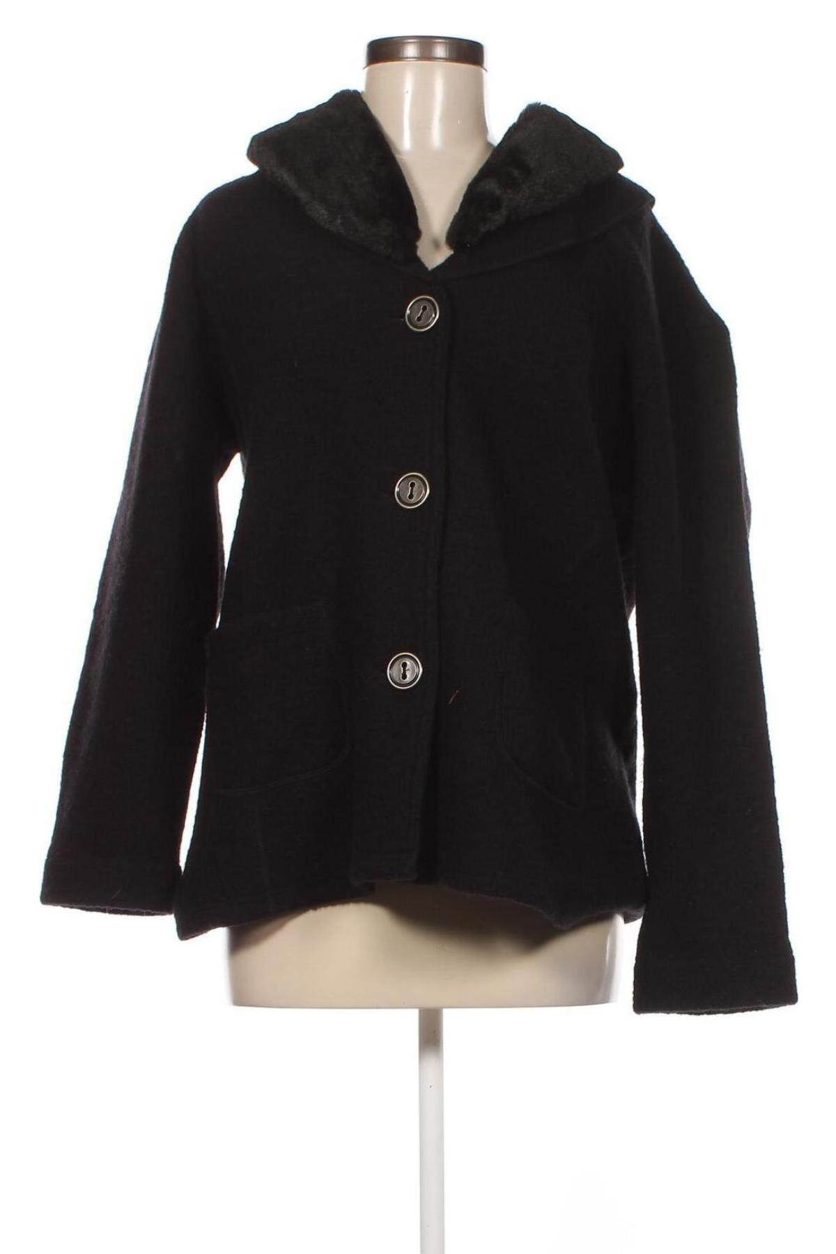 Дамско палто Adagio, Размер XL, Цвят Черен, Цена 25,60 лв.