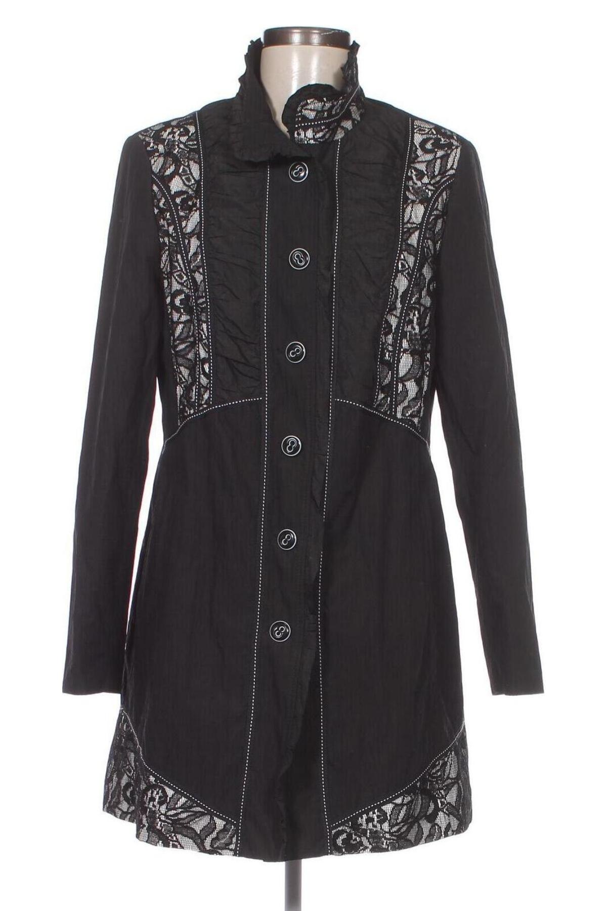 Γυναικείο παλτό Alfredo Pauly, Μέγεθος M, Χρώμα Μαύρο, Τιμή 12,54 €