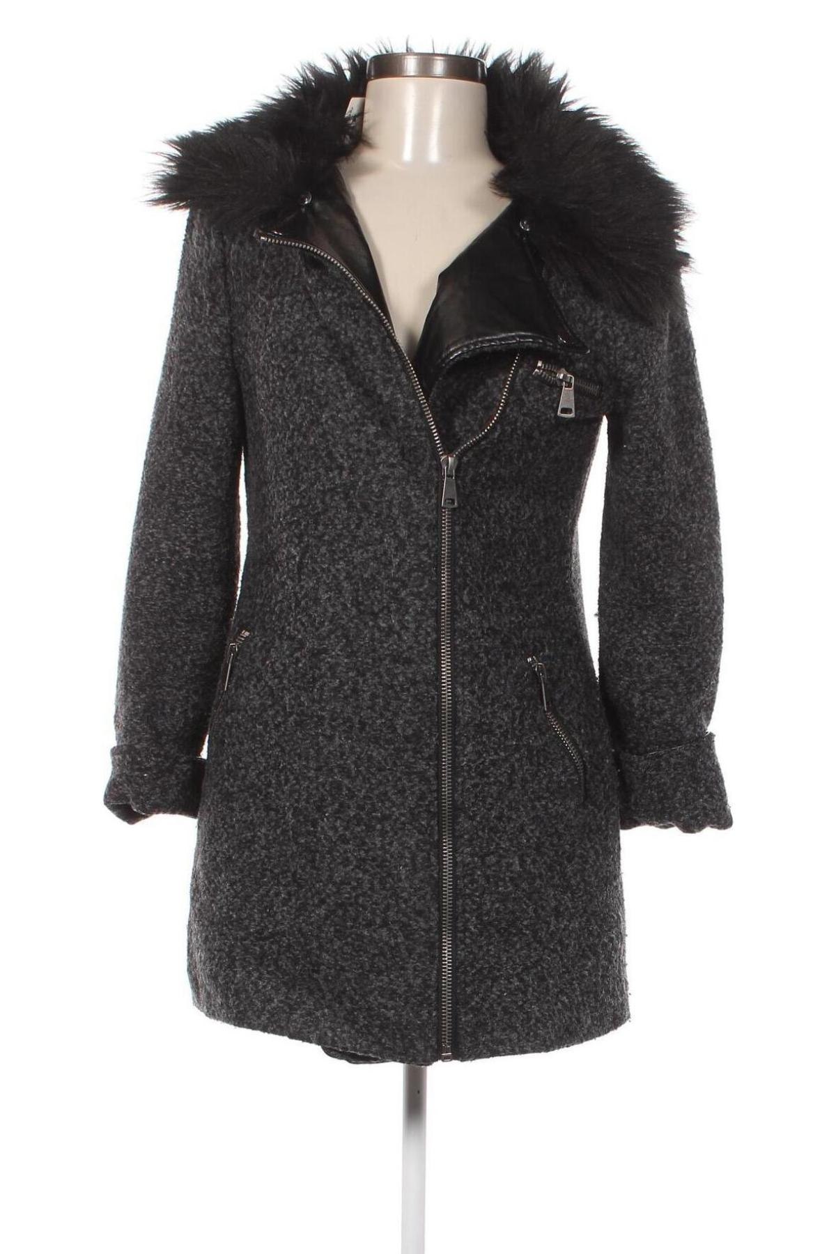 Дамско палто Blind Date, Размер XS, Цвят Сив, Цена 53,50 лв.