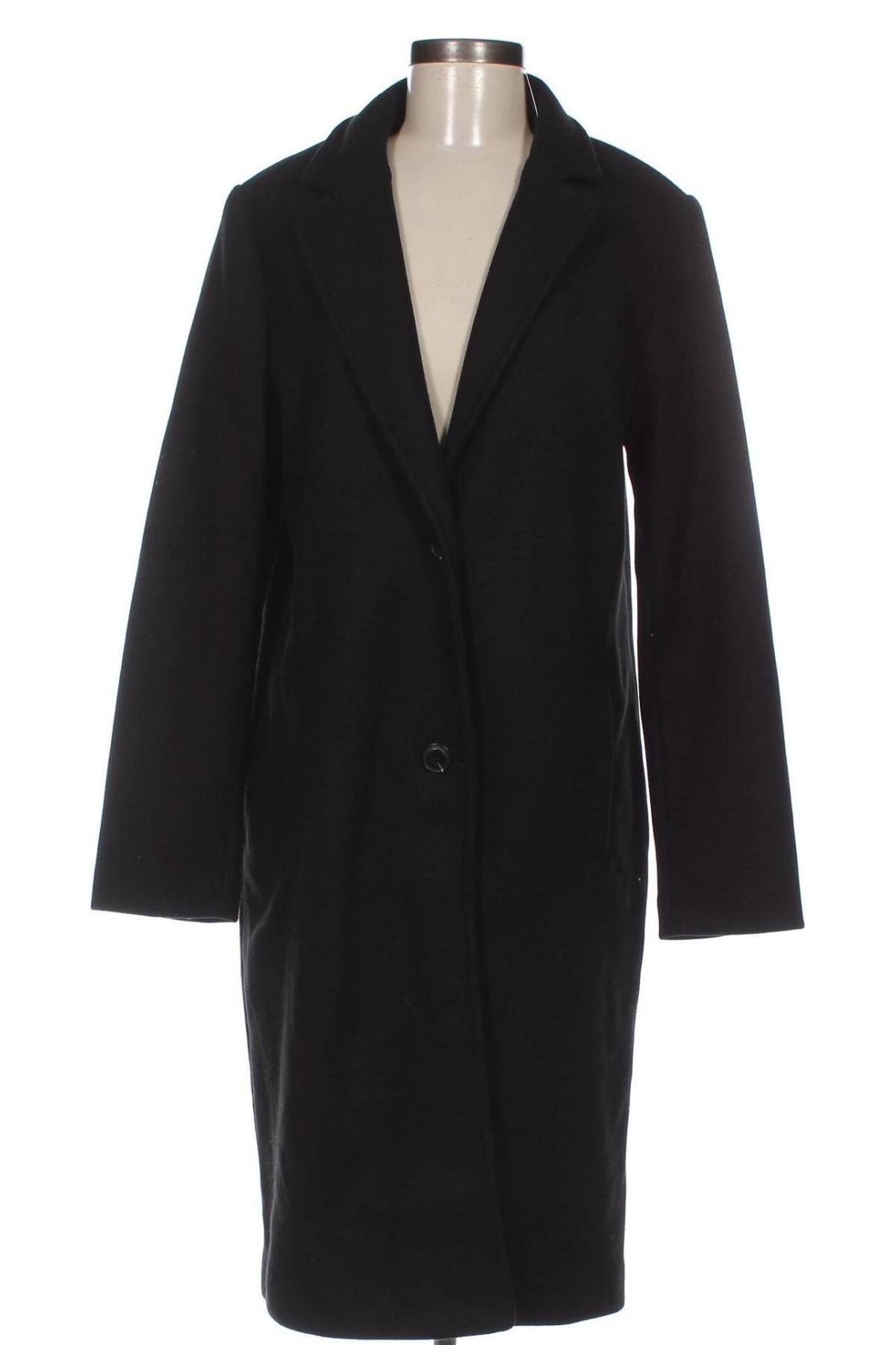 Дамско палто C&A, Размер L, Цвят Черен, Цена 48,15 лв.