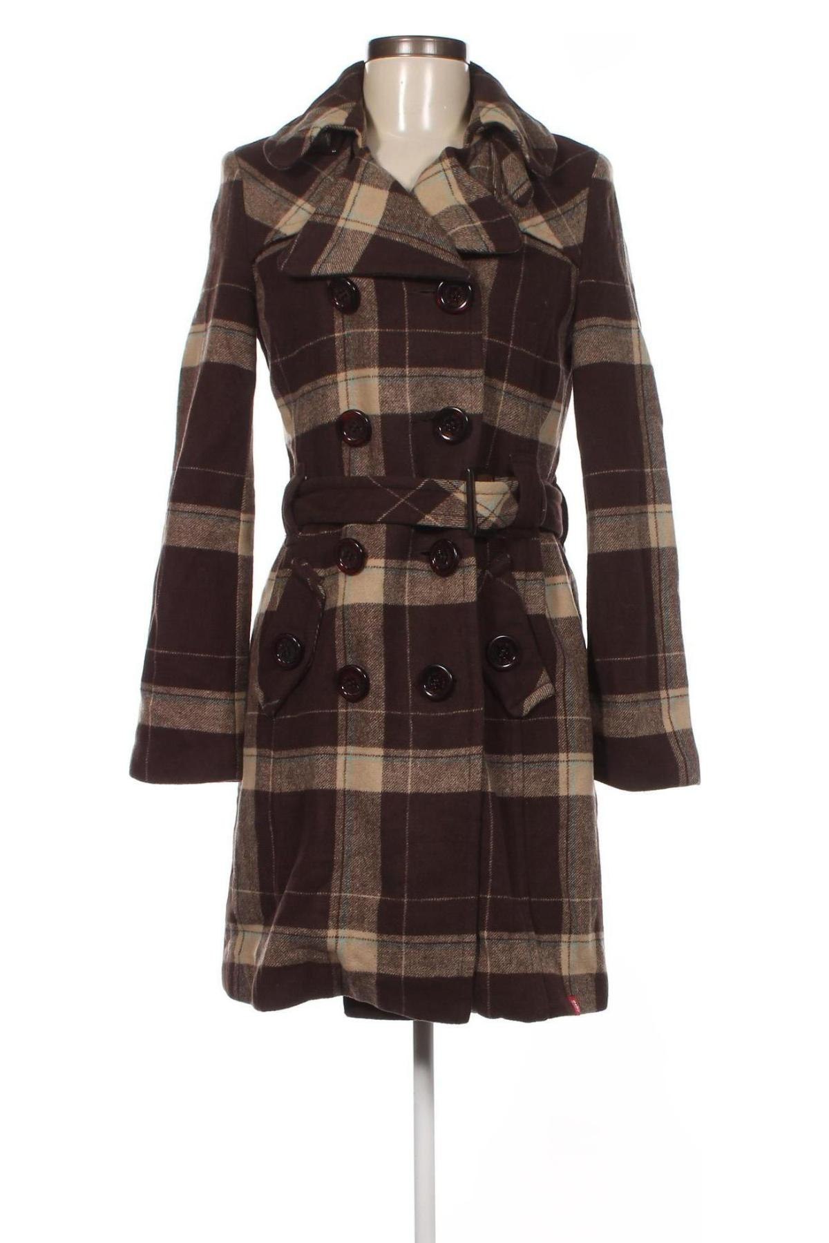 Дамско палто Edc By Esprit, Размер XS, Цвят Кафяв, Цена 49,05 лв.