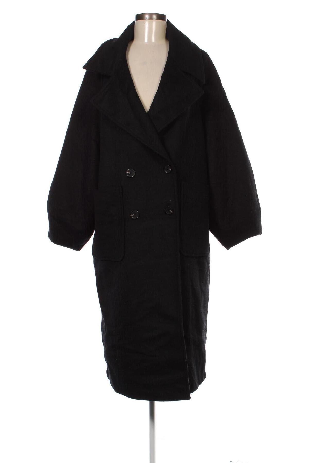 Дамско палто Edited, Размер L, Цвят Черен, Цена 177,99 лв.