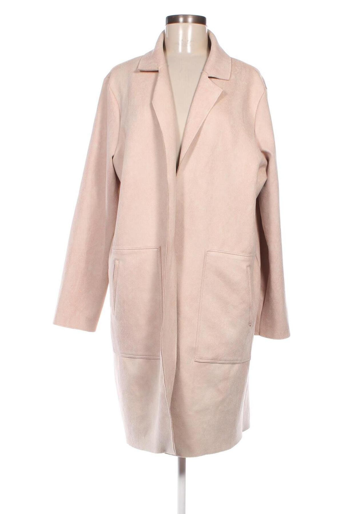 Дамско палто F&F, Размер L, Цвят Екрю, Цена 32,64 лв.