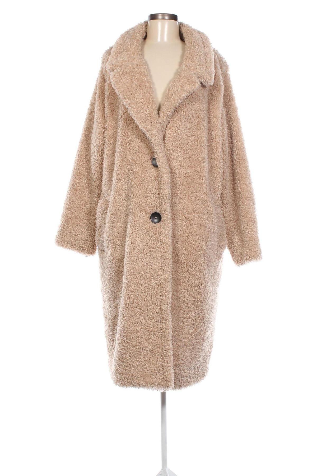 Γυναικείο παλτό F&F, Μέγεθος XL, Χρώμα  Μπέζ, Τιμή 33,76 €