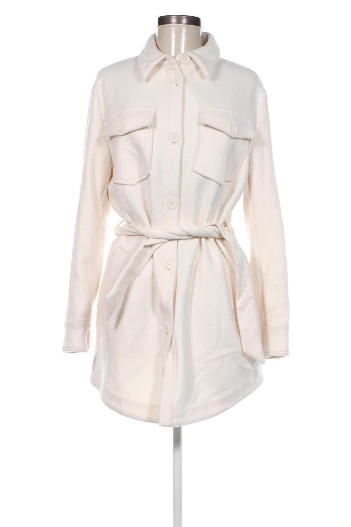 Γυναικείο παλτό Guess, Μέγεθος S, Χρώμα Εκρού, Τιμή 108,93 €