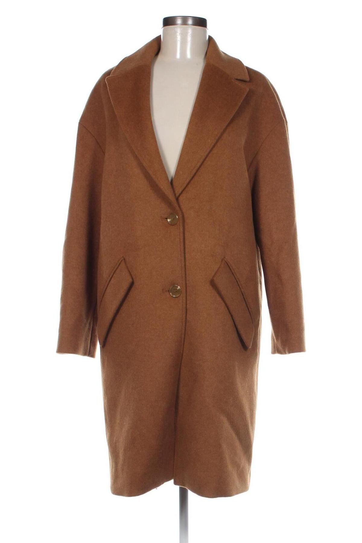 Дамско палто Guess, Размер S, Цвят Кафяв, Цена 399,00 лв.