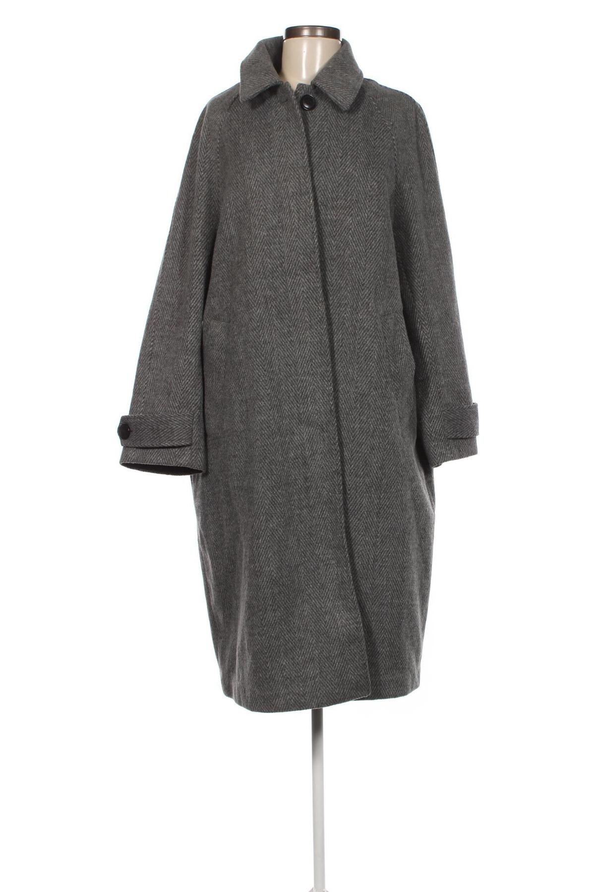 Дамско палто H&M, Размер L, Цвят Сив, Цена 51,36 лв.