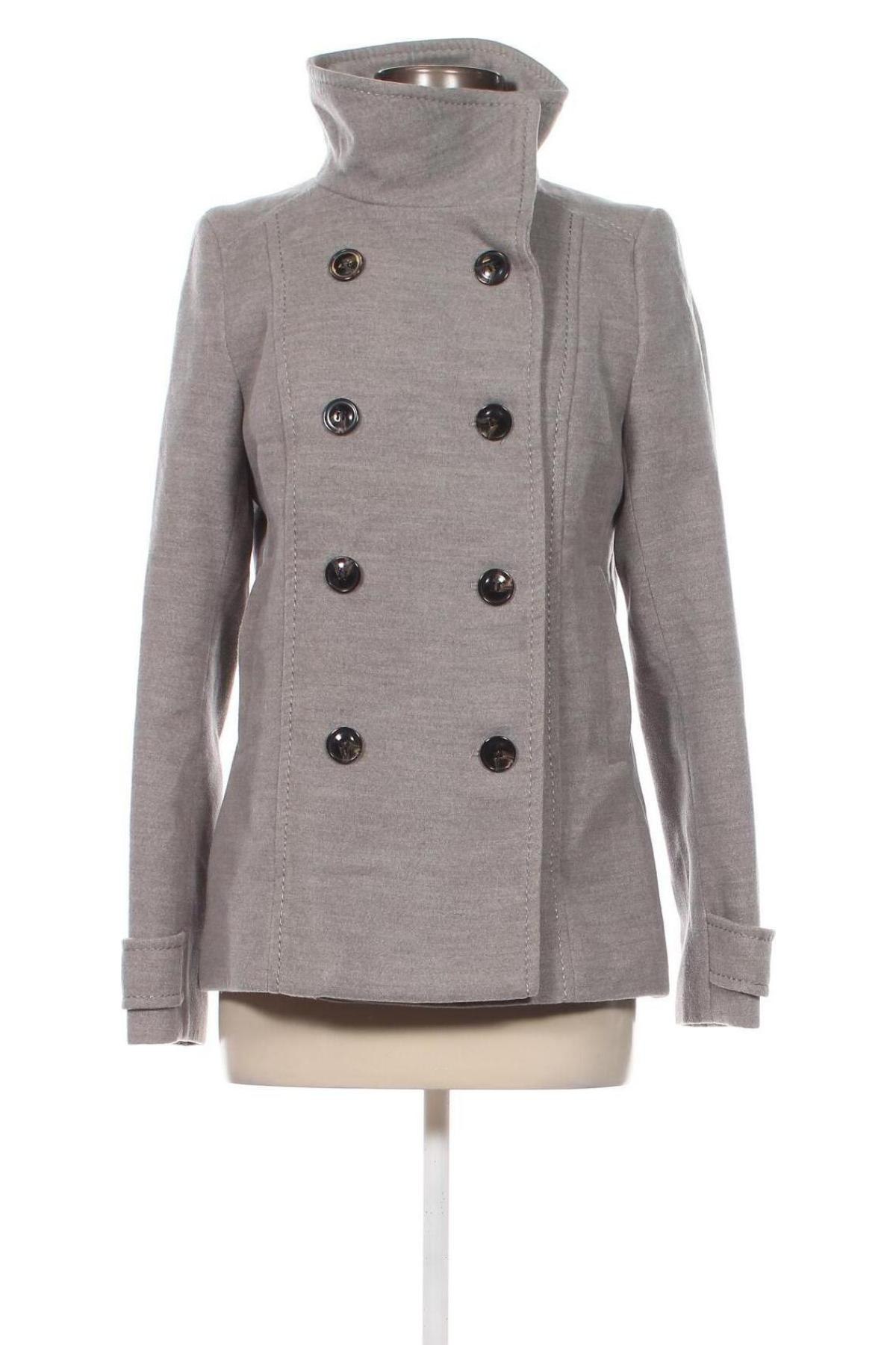 Дамско палто H&M, Размер M, Цвят Сив, Цена 29,96 лв.