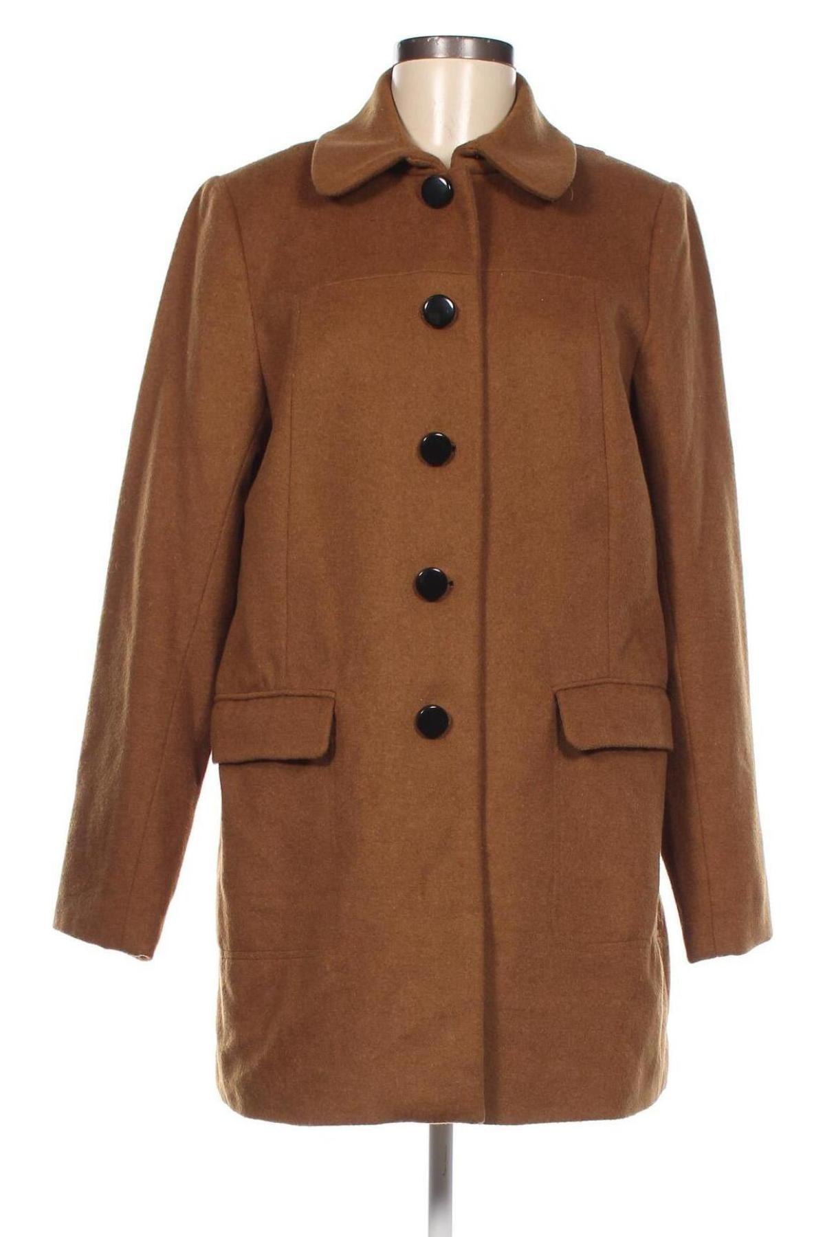 Dámský kabát  H&M, Velikost L, Barva Hnědá, Cena  597,00 Kč
