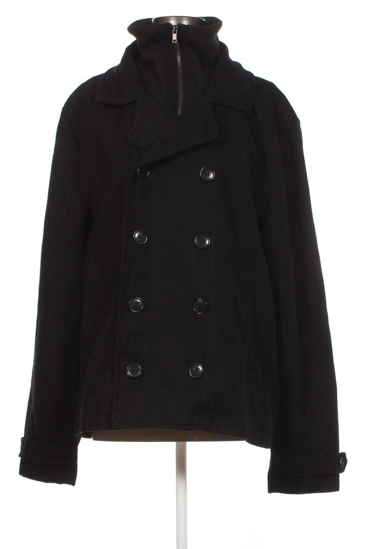 Дамско палто H&M Divided, Размер XL, Цвят Черен, Цена 20,33 лв.
