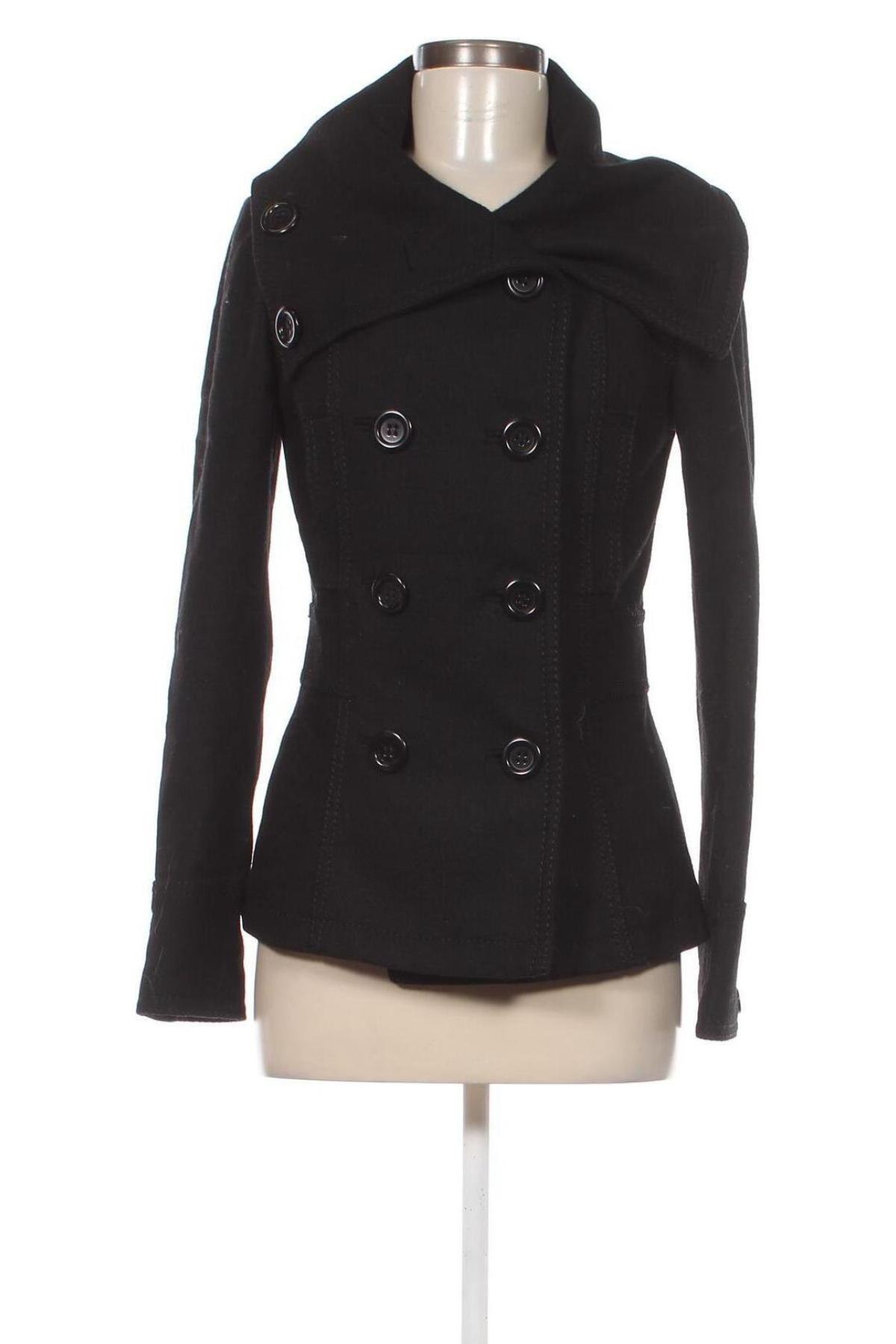 Γυναικείο παλτό H&M Divided, Μέγεθος XS, Χρώμα Μαύρο, Τιμή 39,71 €