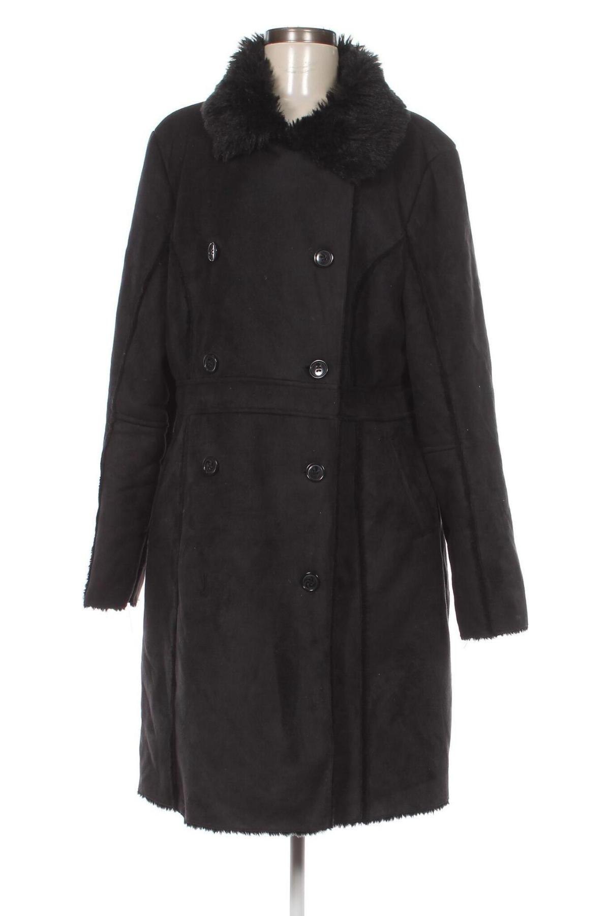 Дамско палто Jacqueline Riu, Размер XL, Цвят Черен, Цена 63,13 лв.