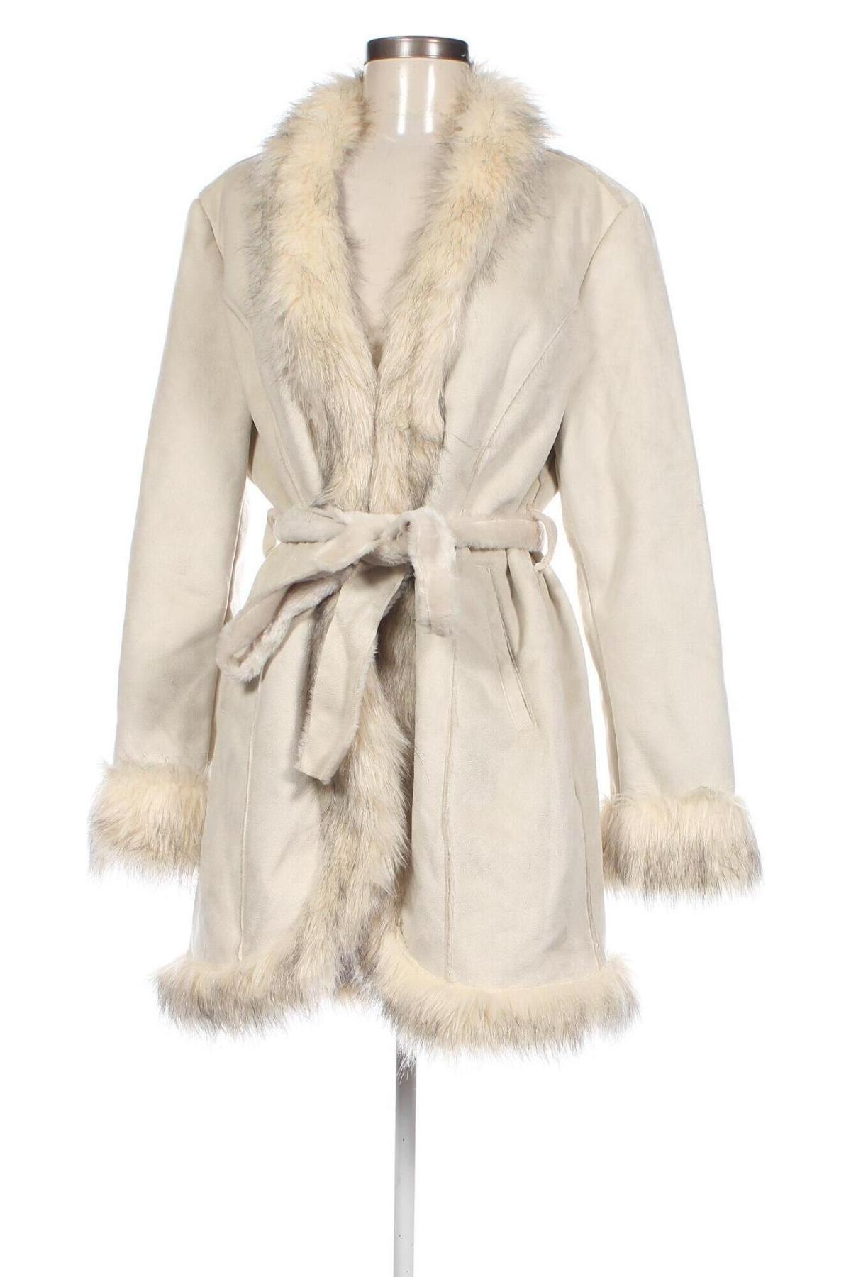 Дамско палто Jsfn, Размер XXL, Цвят Екрю, Цена 42,80 лв.