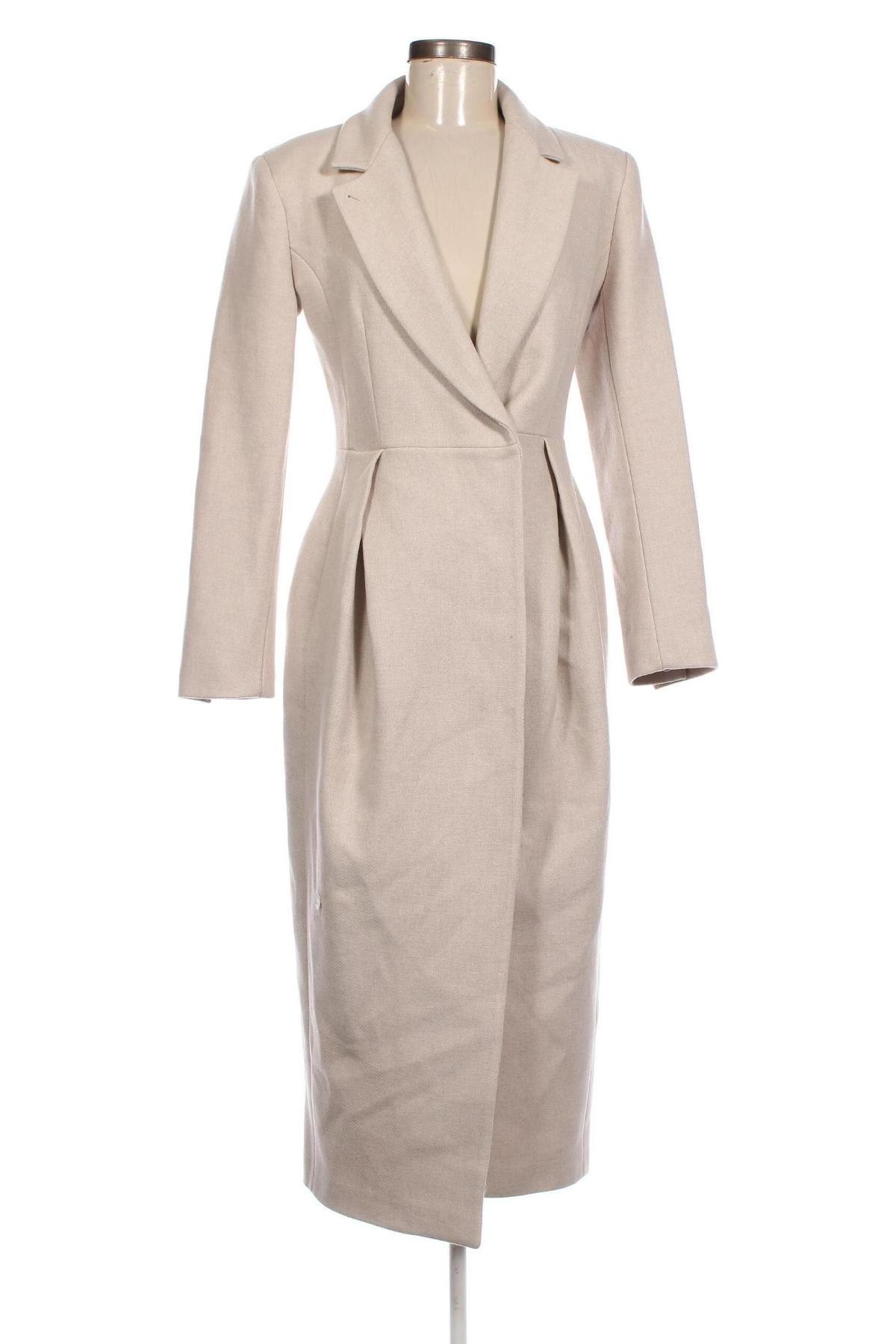 Дамско палто Karen Millen, Размер S, Цвят Бежов, Цена 703,00 лв.