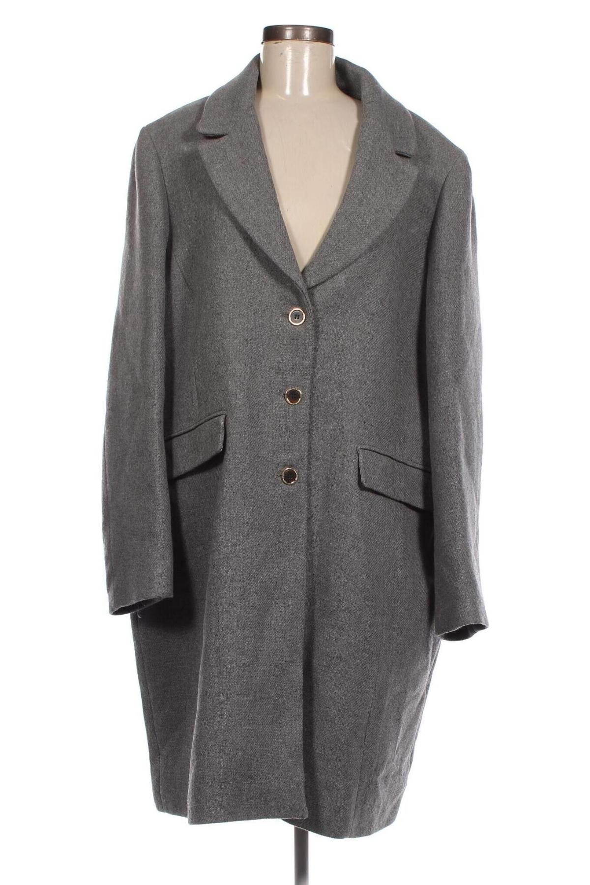 Дамско палто Karen Millen, Размер 3XL, Цвят Сив, Цена 316,35 лв.