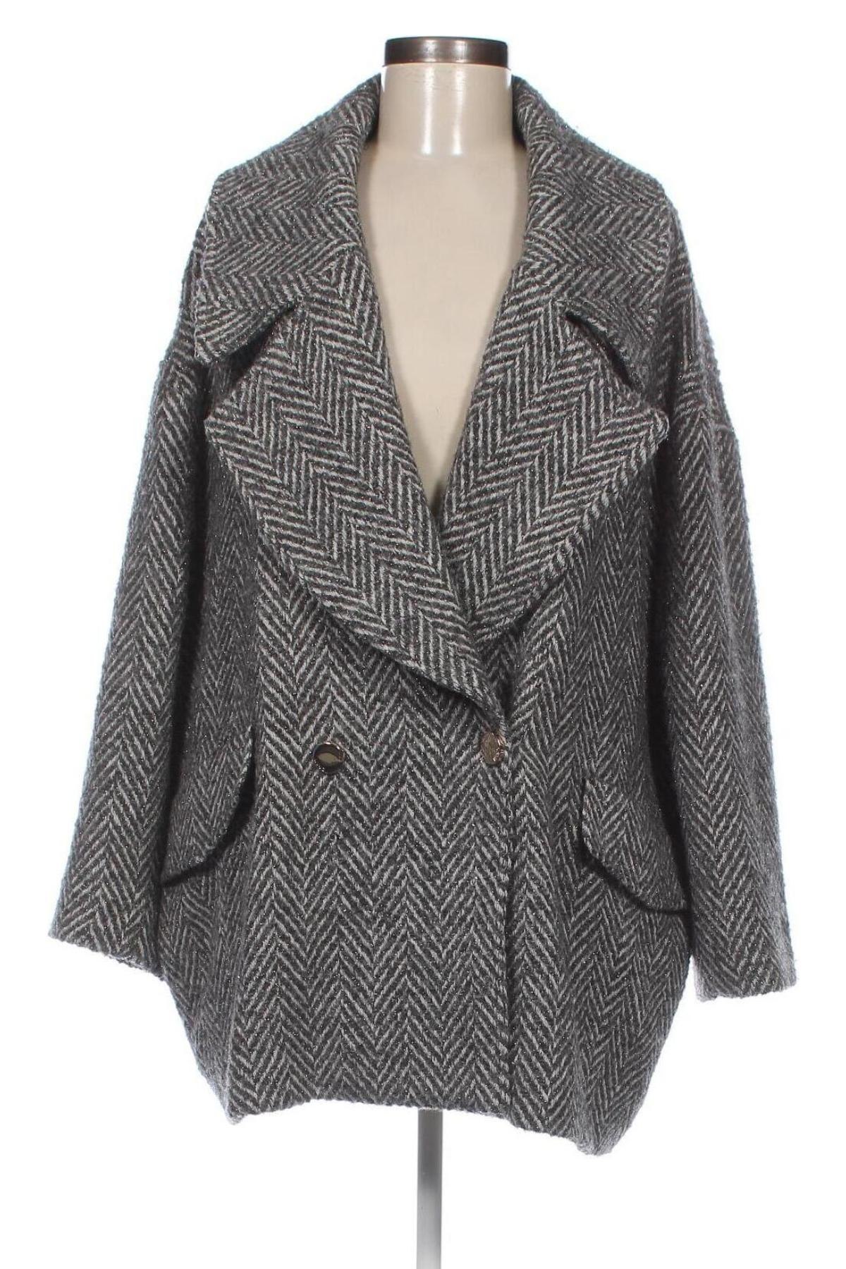 Γυναικείο παλτό Liu Jo, Μέγεθος M, Χρώμα Γκρί, Τιμή 116,70 €