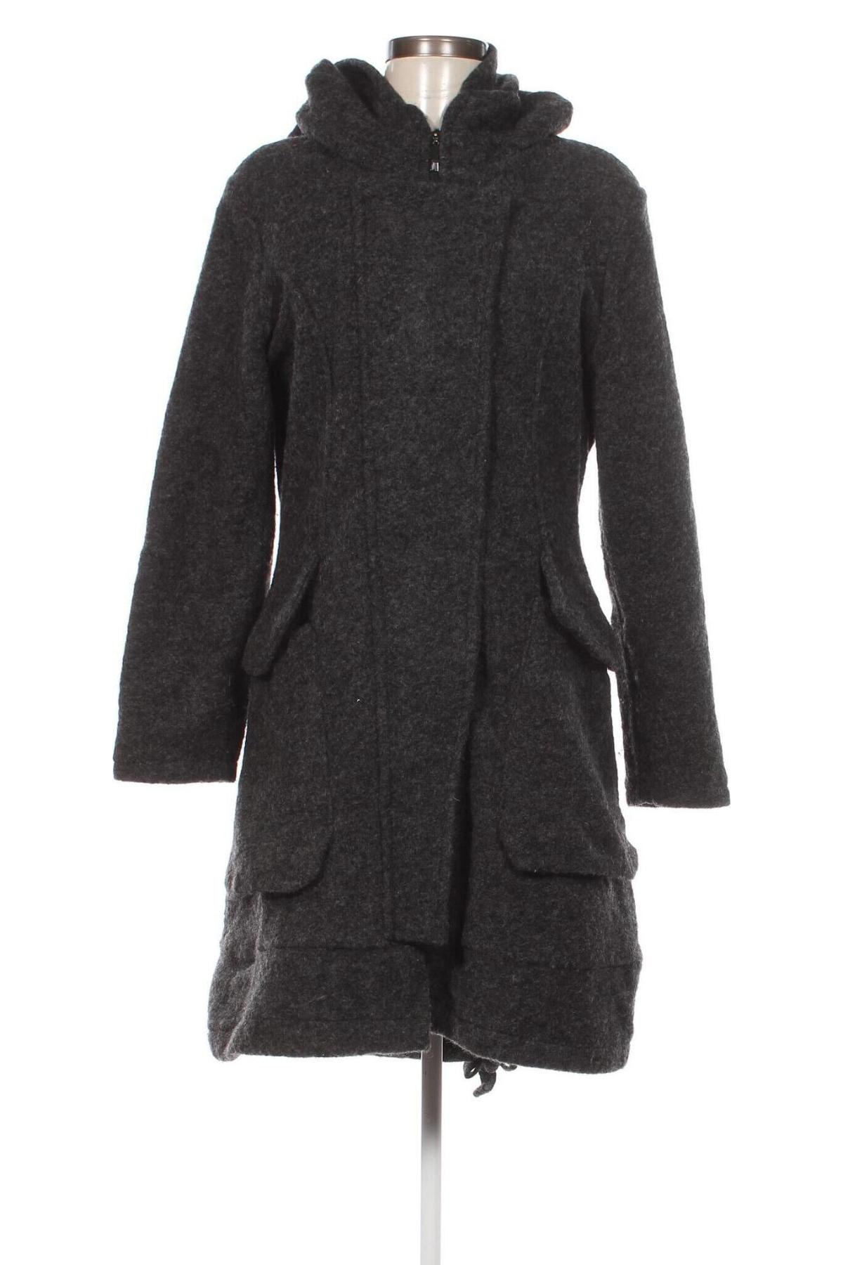 Γυναικείο παλτό Made In Italy, Μέγεθος XL, Χρώμα Γκρί, Τιμή 23,75 €