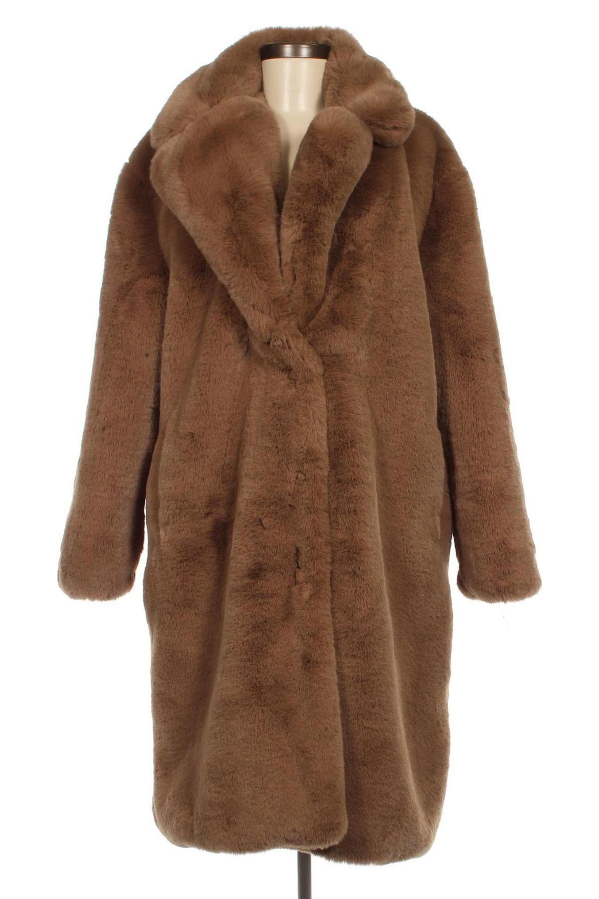 Дамско палто Mango, Размер L, Цвят Кафяв, Цена 97,46 лв.