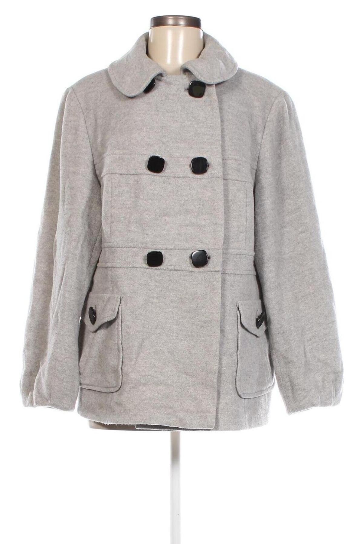 Дамско палто Marks & Spencer, Размер XXL, Цвят Сив, Цена 30,25 лв.