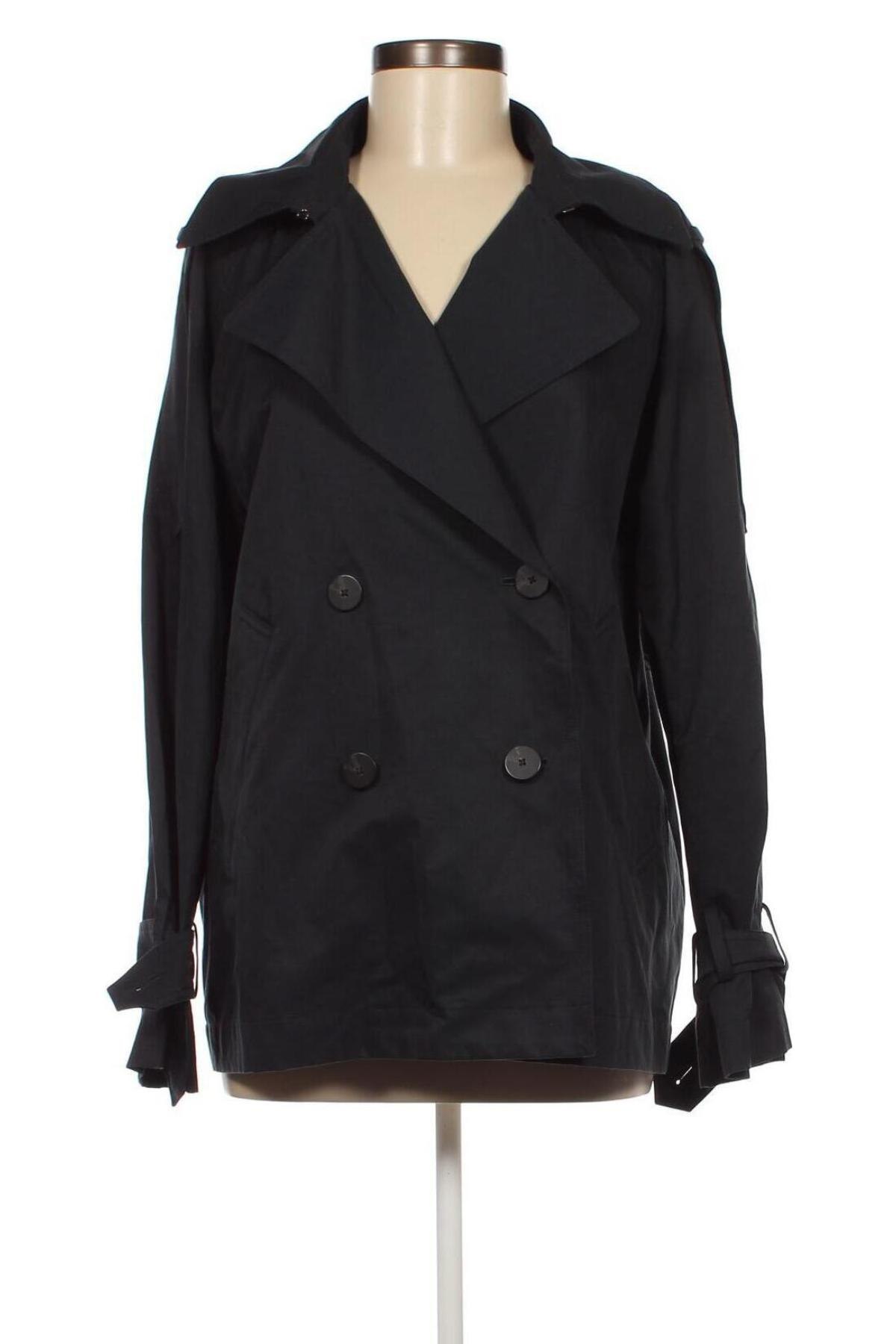 Дамско палто Massimo Dutti, Размер M, Цвят Син, Цена 93,69 лв.
