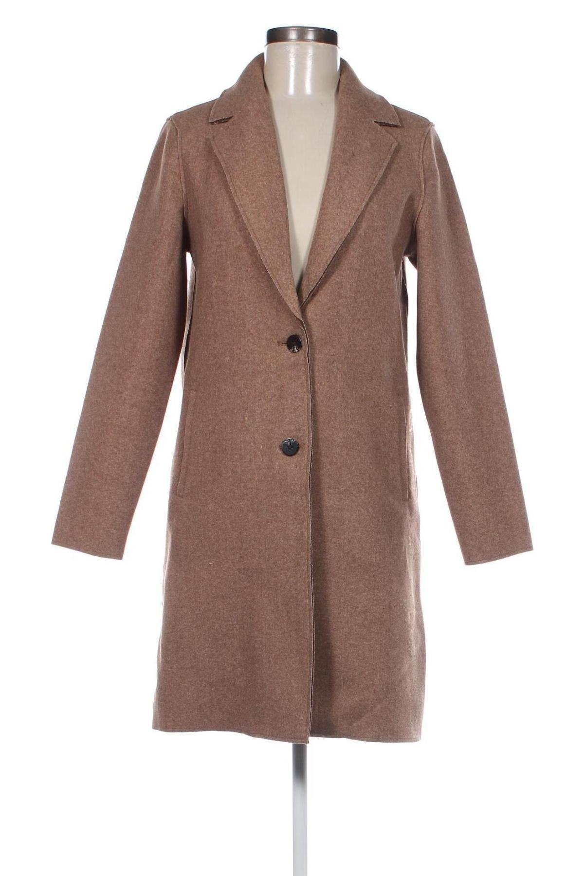 Γυναικείο παλτό ONLY, Μέγεθος XS, Χρώμα Καφέ, Τιμή 32,60 €