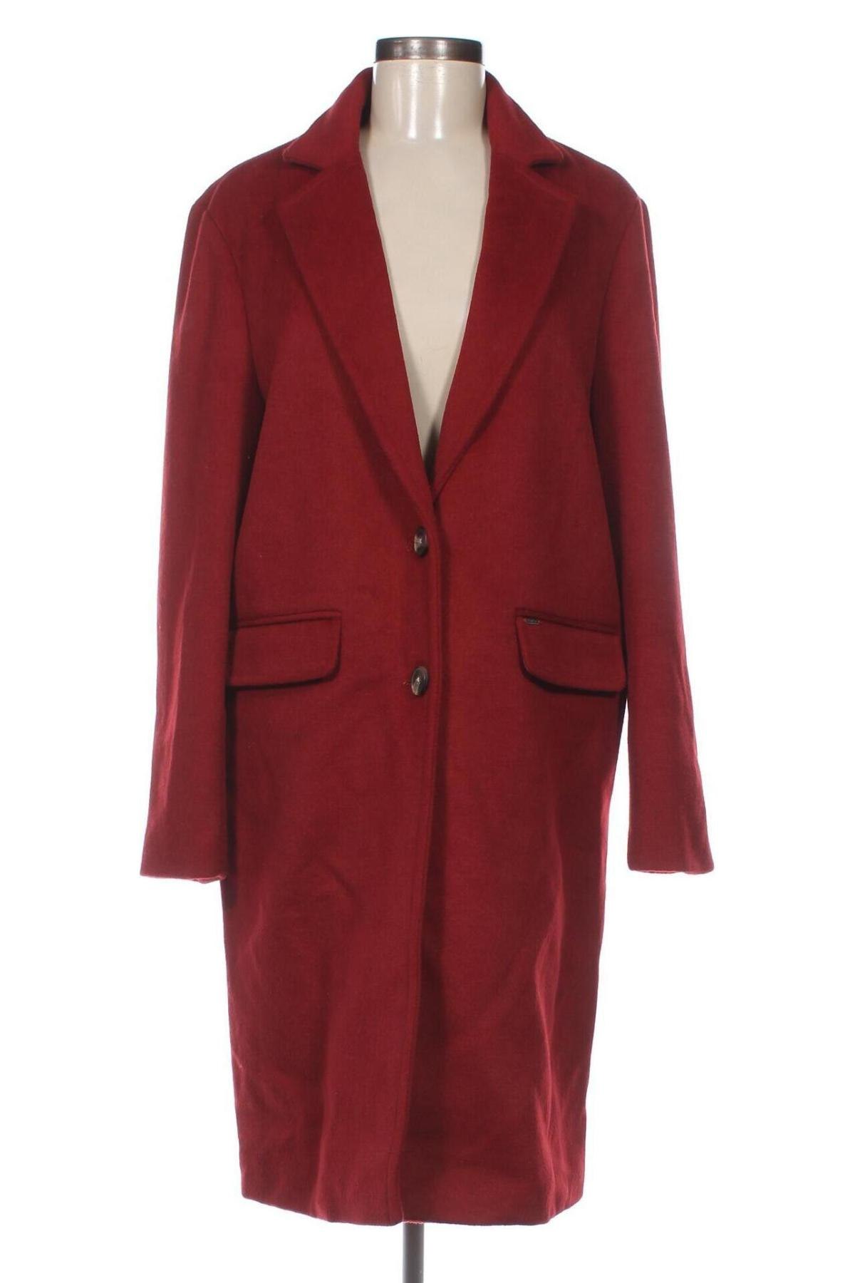 Дамско палто Pepe Jeans, Размер L, Цвят Червен, Цена 303,60 лв.