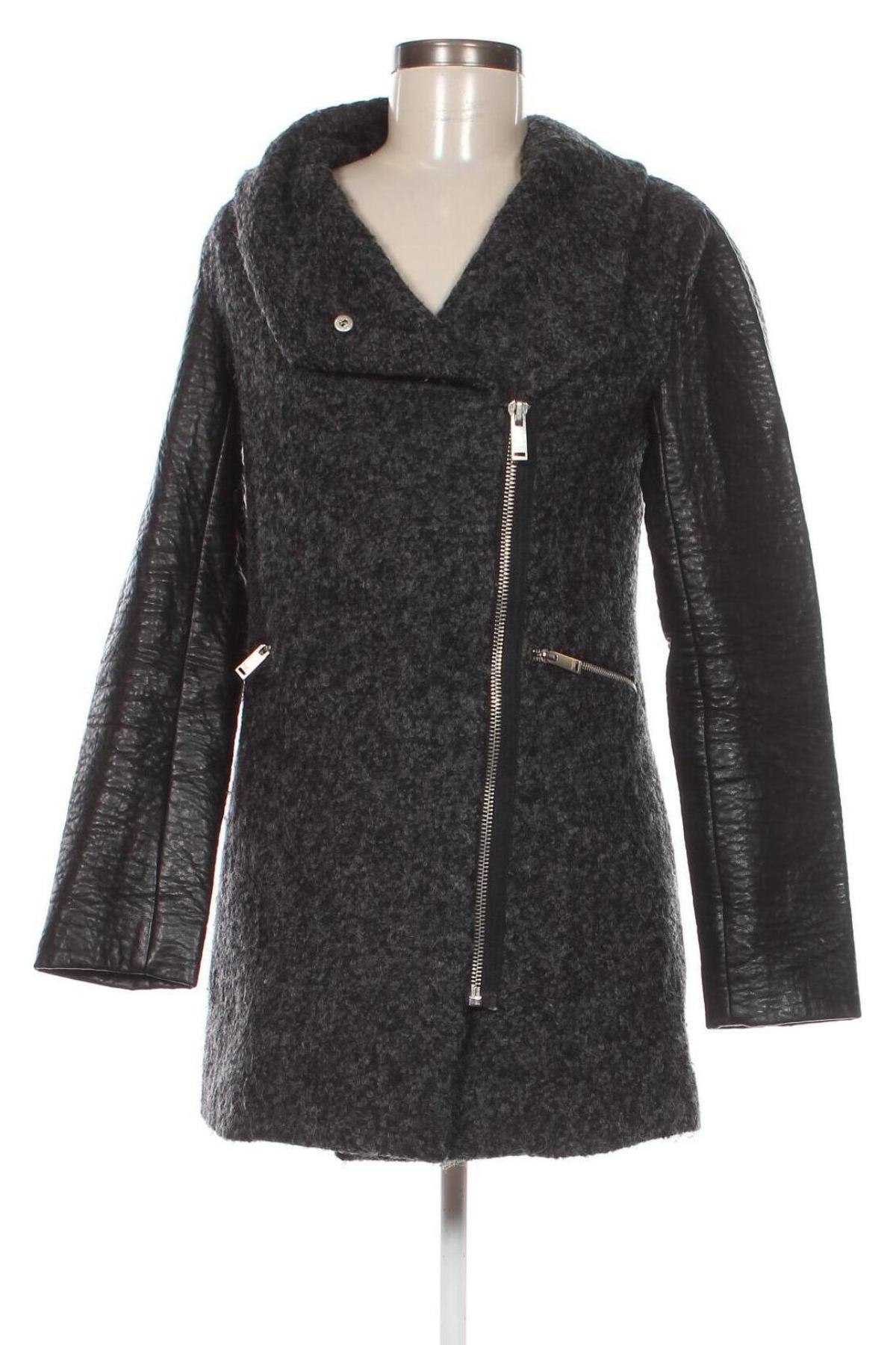 Γυναικείο παλτό Pull&Bear, Μέγεθος S, Χρώμα Γκρί, Τιμή 18,53 €