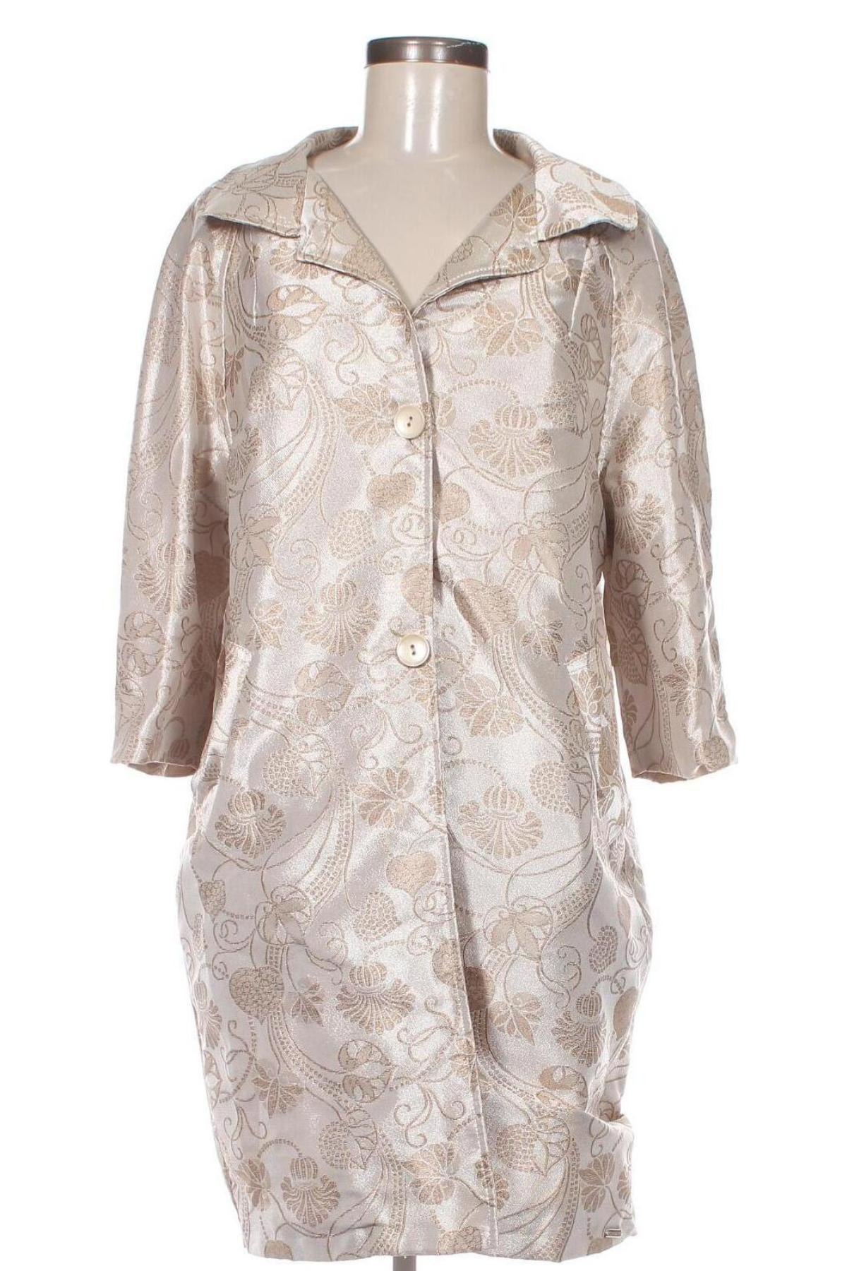 Дамско палто Rinascimento, Размер L, Цвят Бежов, Цена 82,11 лв.