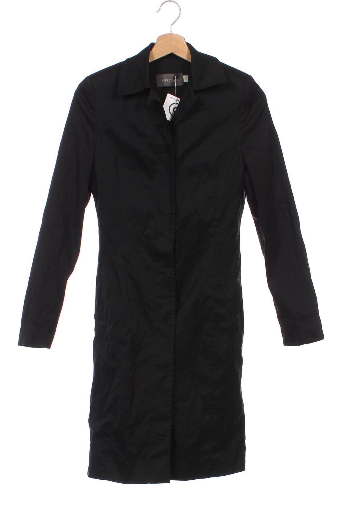 Dámský kabát  River Island, Velikost XS, Barva Černá, Cena  493,00 Kč