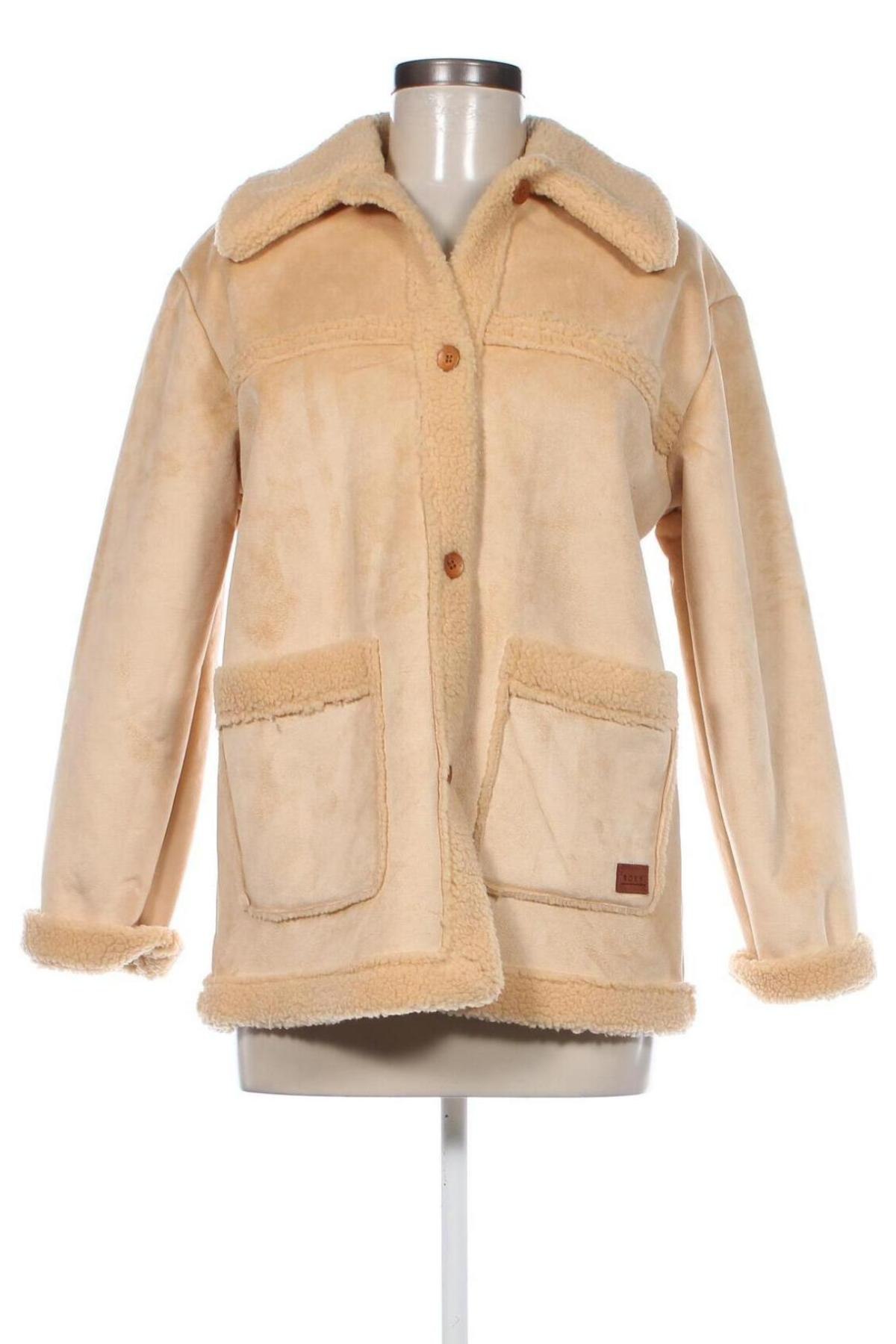 Γυναικείο παλτό Roxy, Μέγεθος XS, Χρώμα  Μπέζ, Τιμή 55,46 €