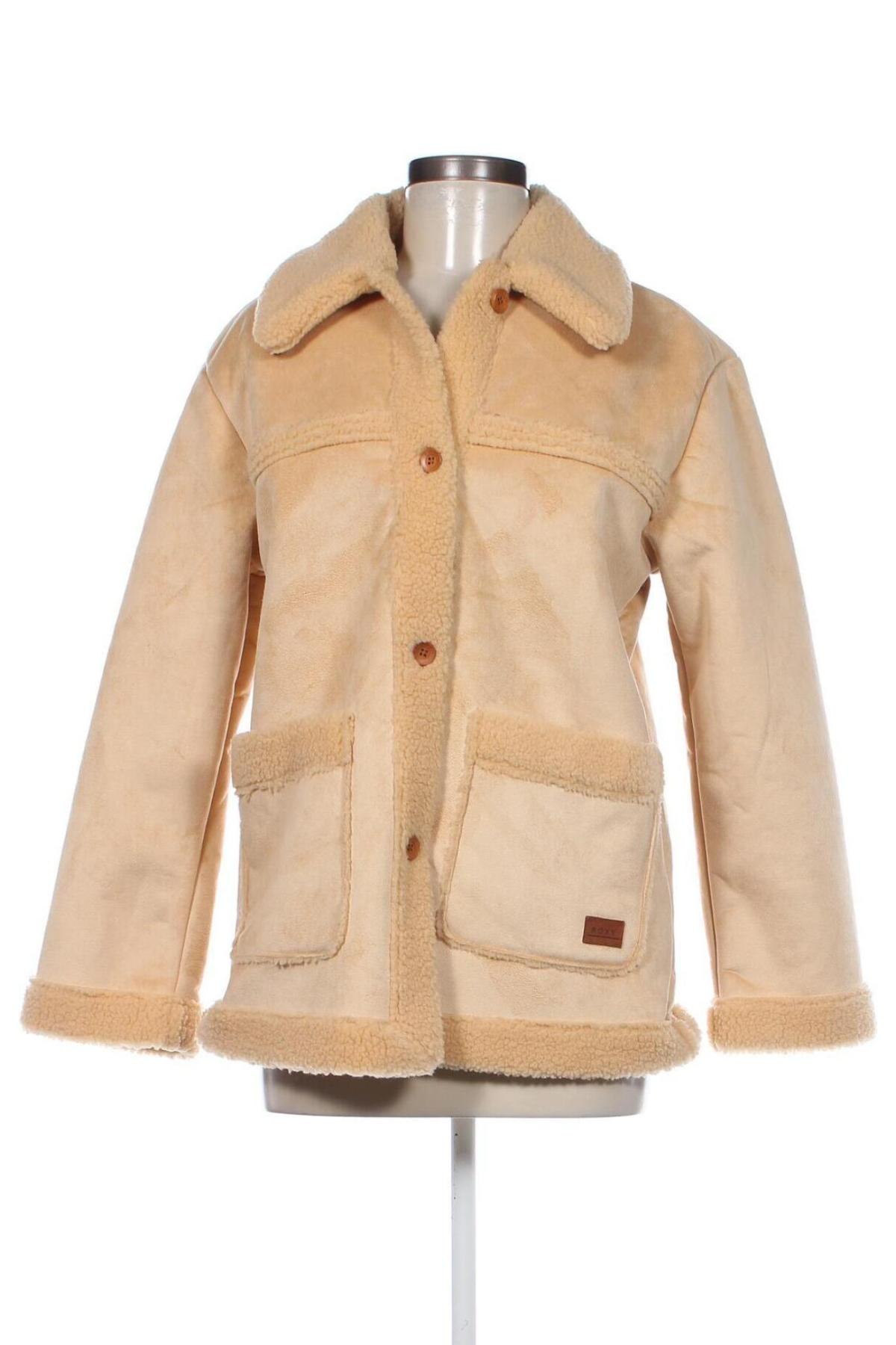 Γυναικείο παλτό Roxy, Μέγεθος S, Χρώμα  Μπέζ, Τιμή 55,46 €
