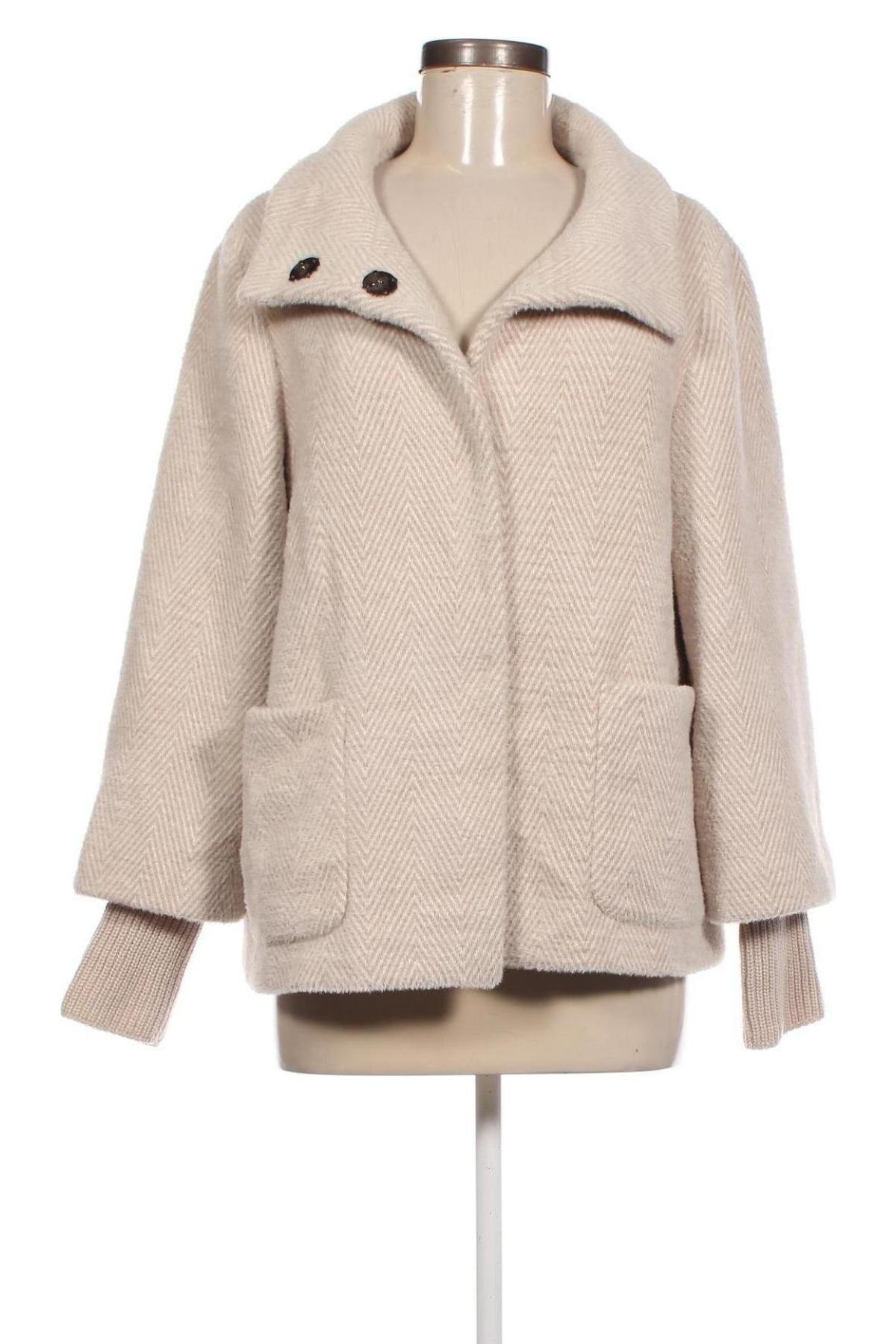 Дамско палто S.Oliver, Размер M, Цвят Бежов, Цена 43,20 лв.