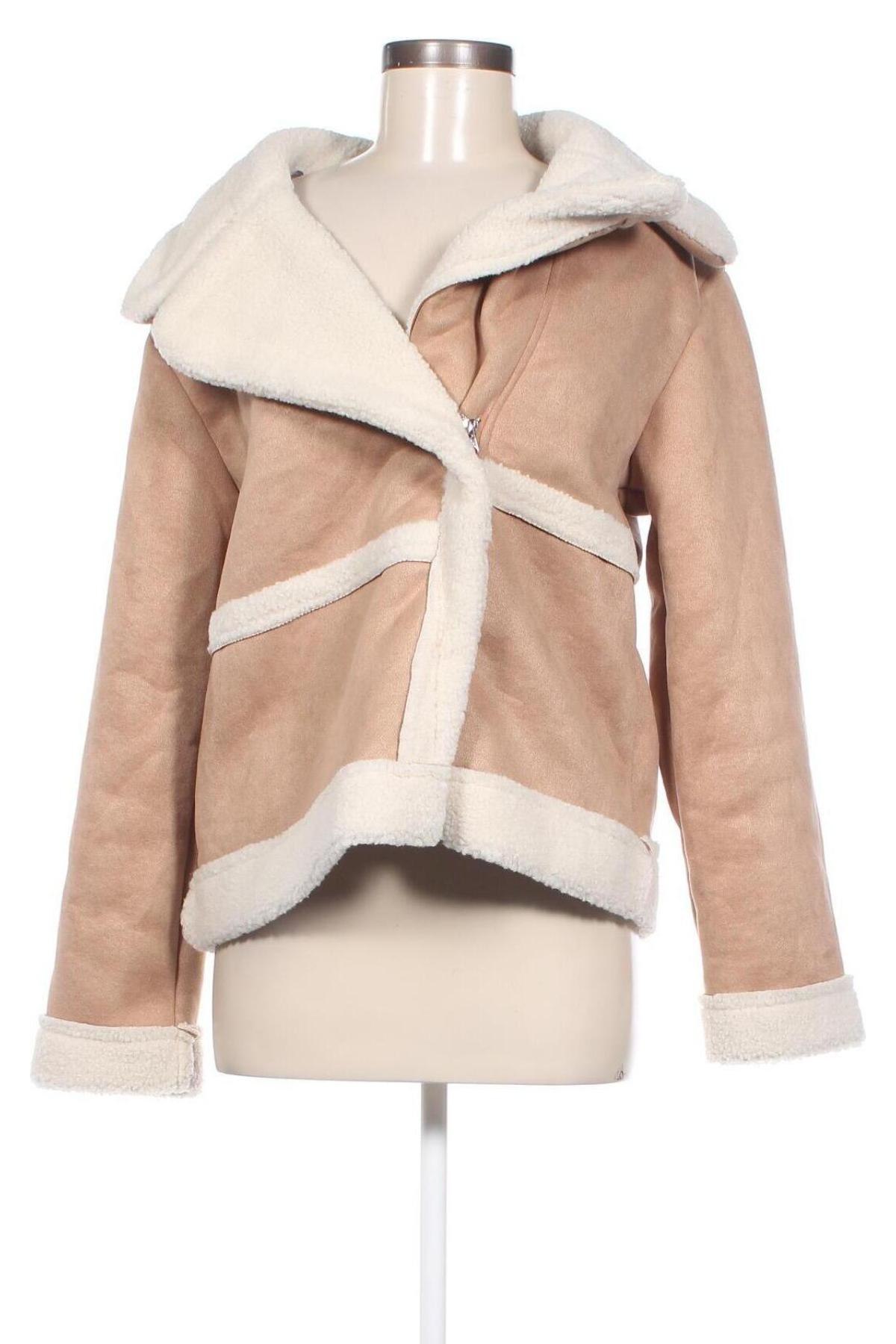 Dámsky kabát  SHEIN, Veľkosť M, Farba Béžová, Cena  30,94 €