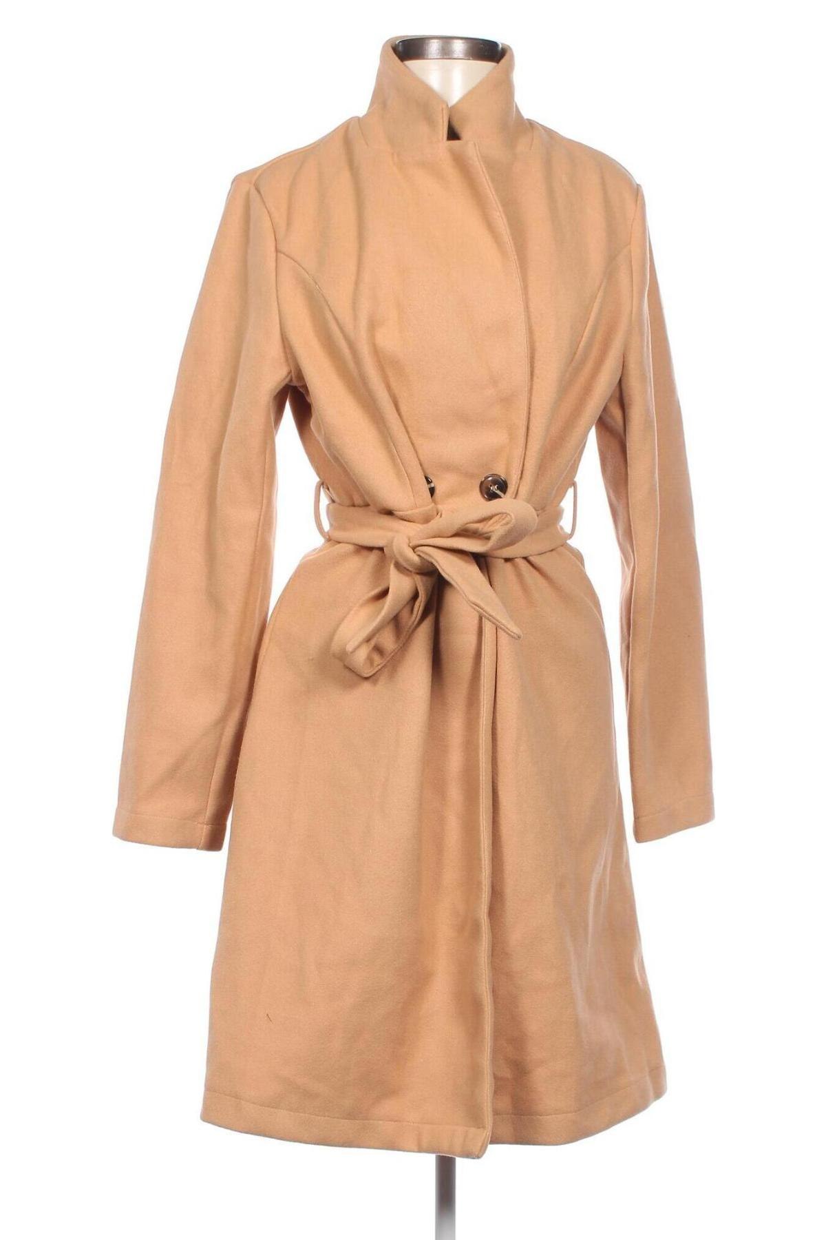 Дамско палто SHEIN, Размер L, Цвят Кафяв, Цена 42,80 лв.