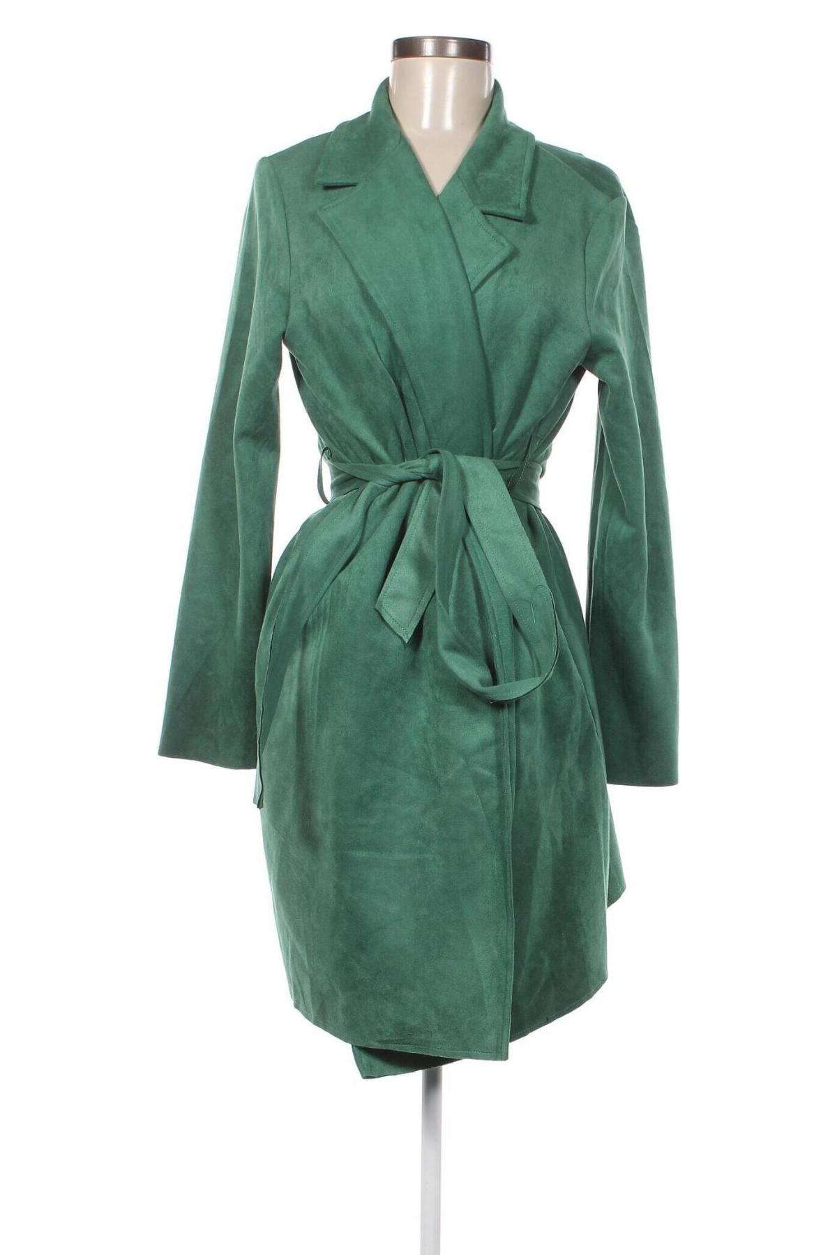 Dámsky kabát  SHEIN, Veľkosť L, Farba Zelená, Cena  18,15 €