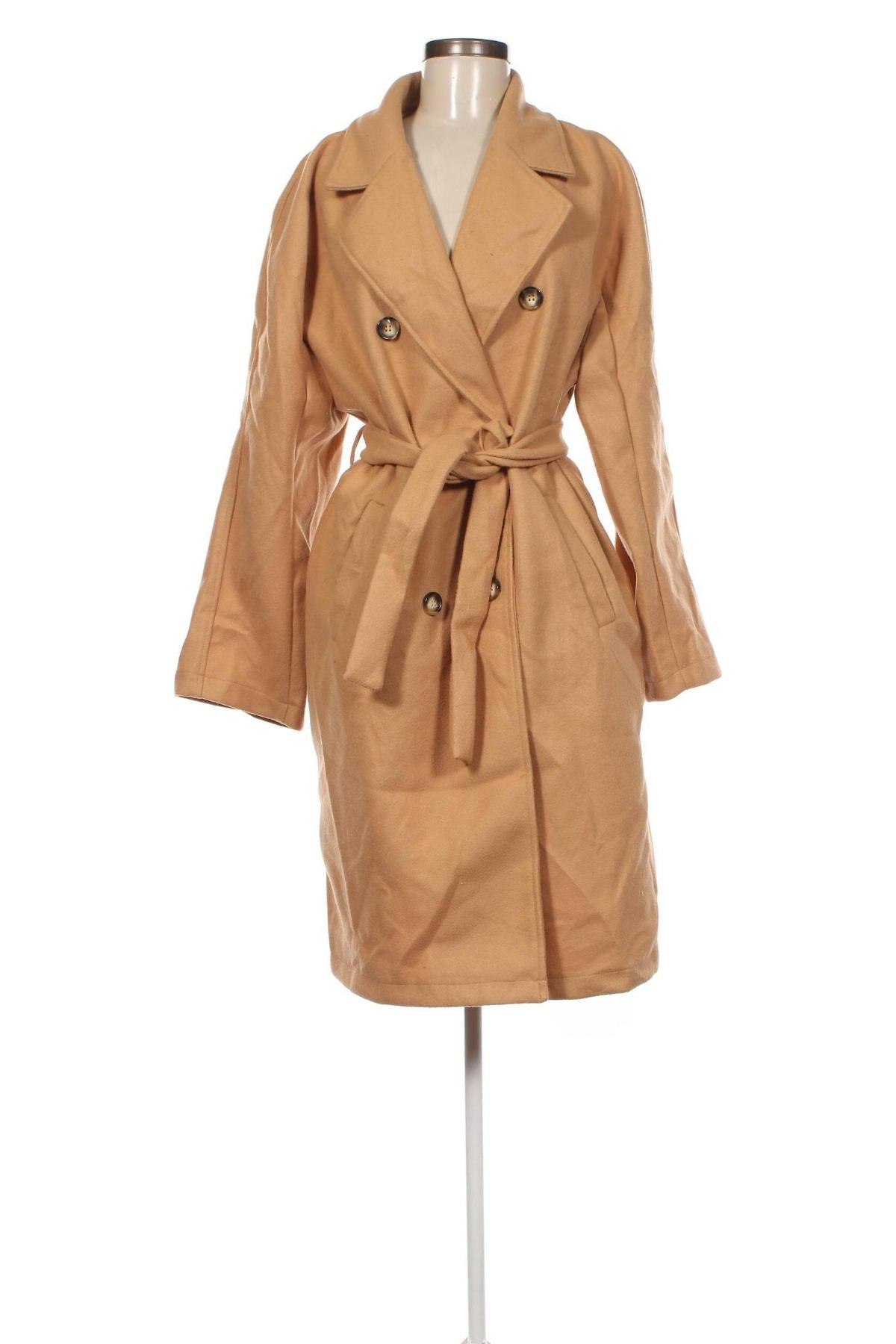 Γυναικείο παλτό SHEIN, Μέγεθος L, Χρώμα  Μπέζ, Τιμή 17,82 €