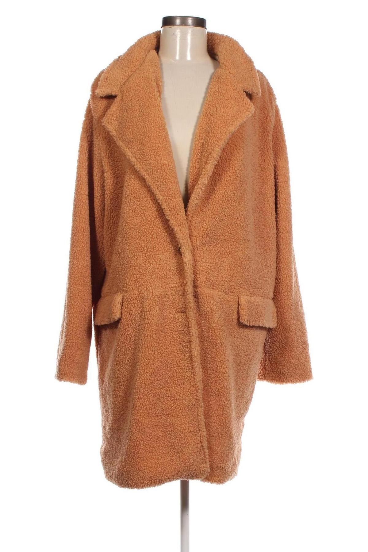Γυναικείο παλτό SHEIN, Μέγεθος XL, Χρώμα Καφέ, Τιμή 31,77 €