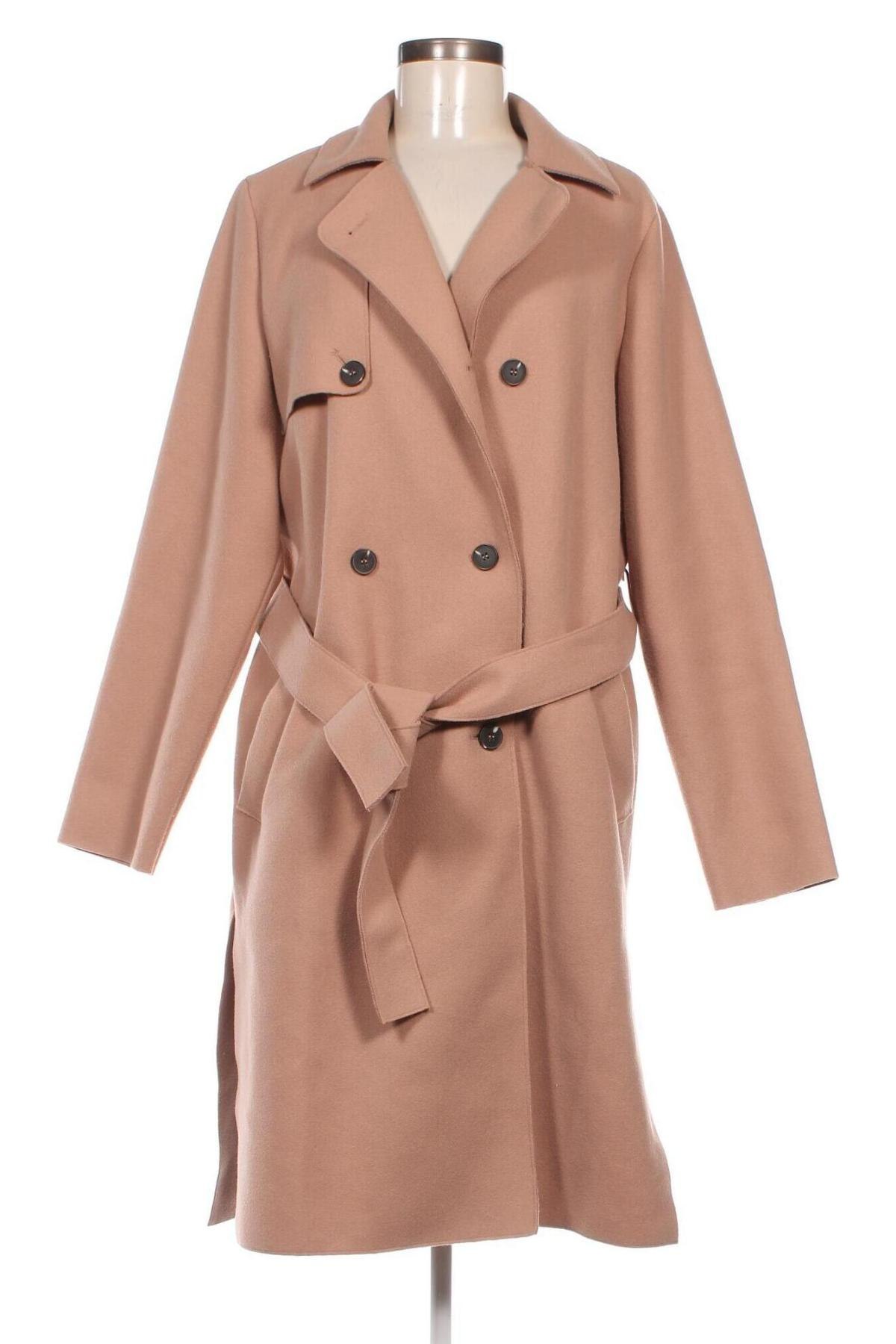 Дамско палто Sinsay, Размер M, Цвят Бежов, Цена 70,97 лв.