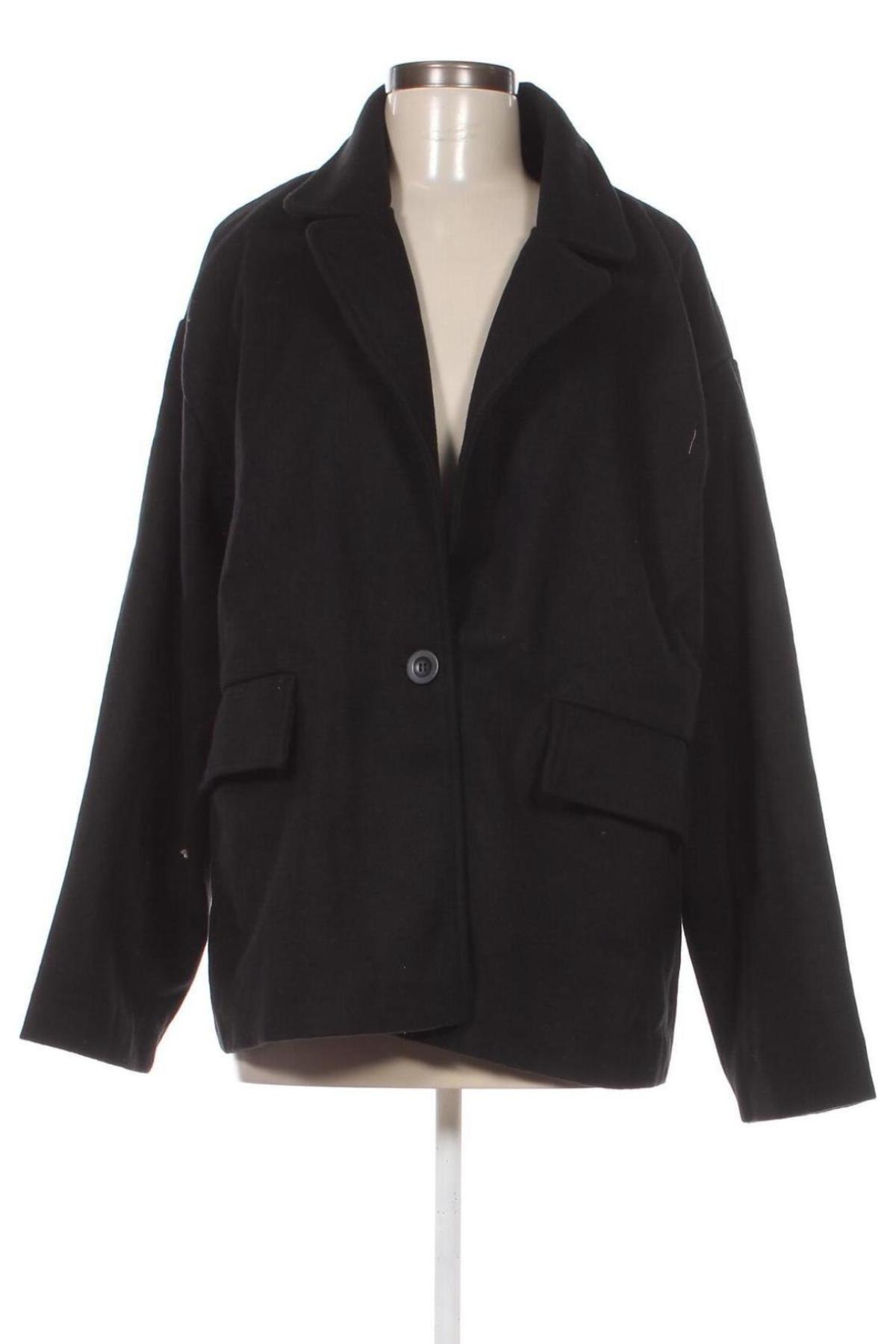 Palton de femei Trendyol, Mărime L, Culoare Negru, Preț 132,00 Lei